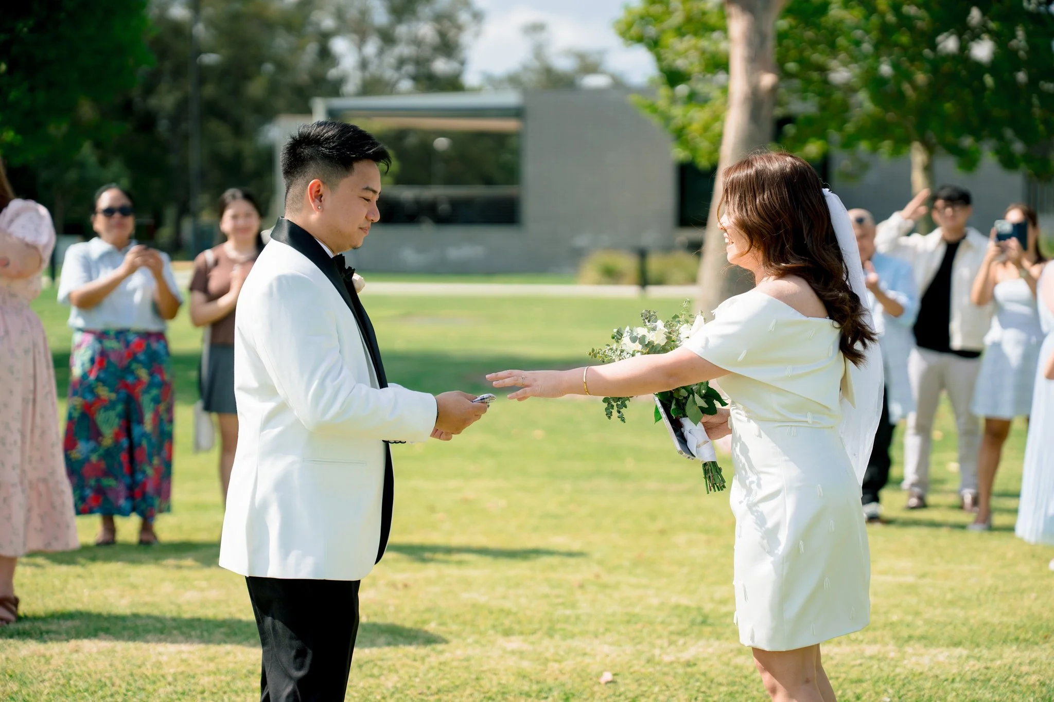 Speers Point Park Wedding Ring Exchange