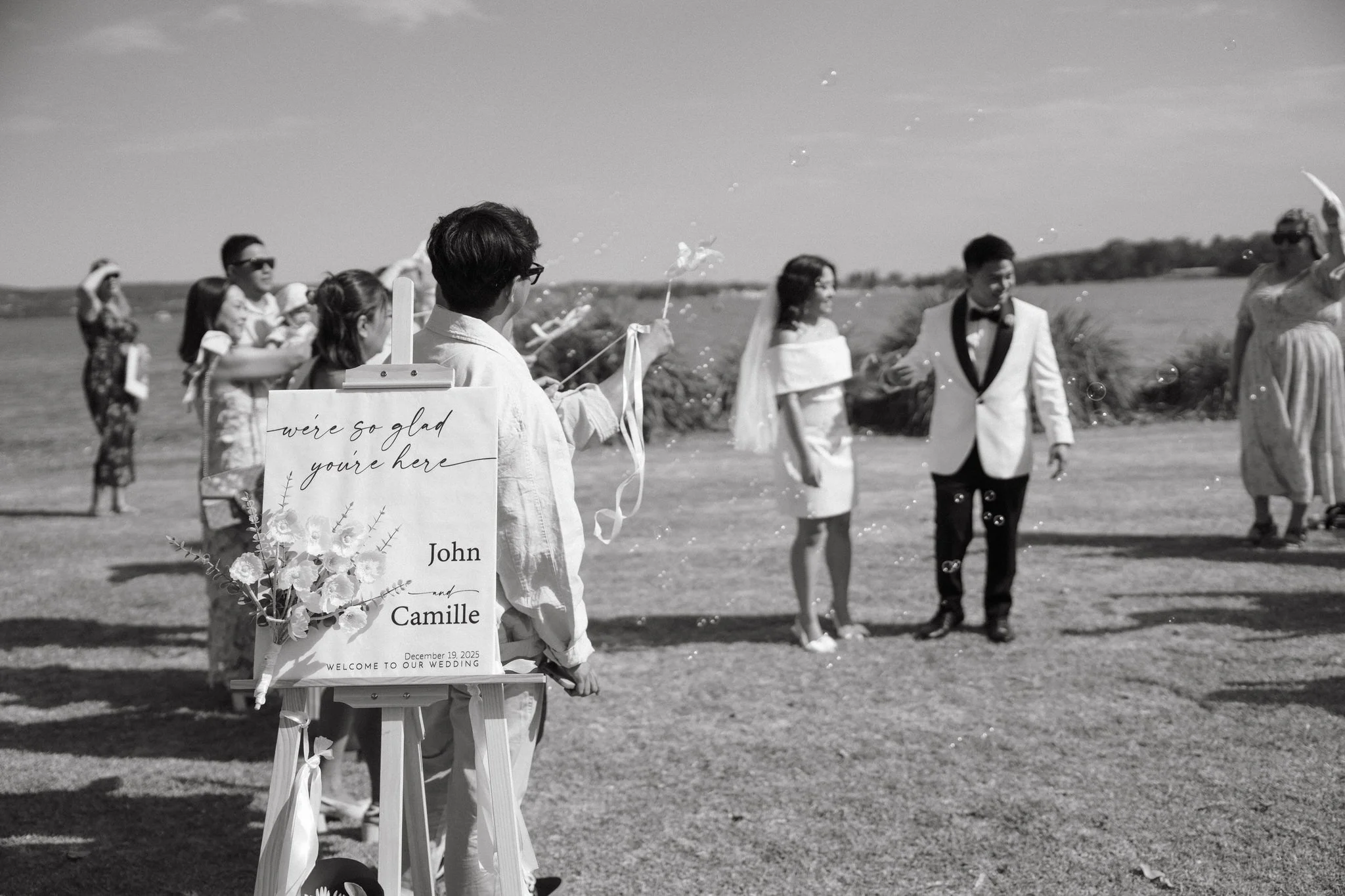 Speers Point Park Wedding Exit Moment
