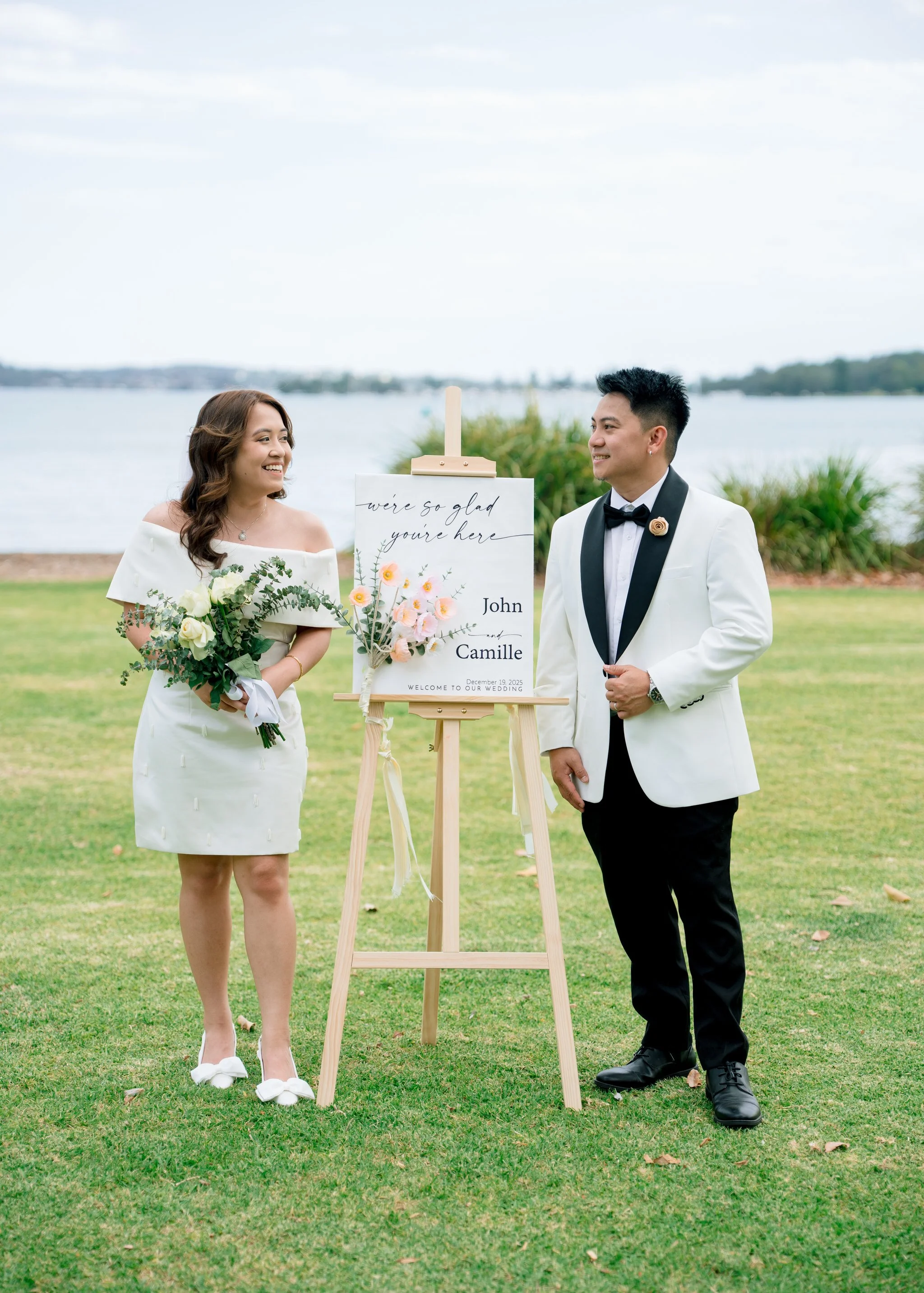 Speers Point Park Wedding Welcome Sign