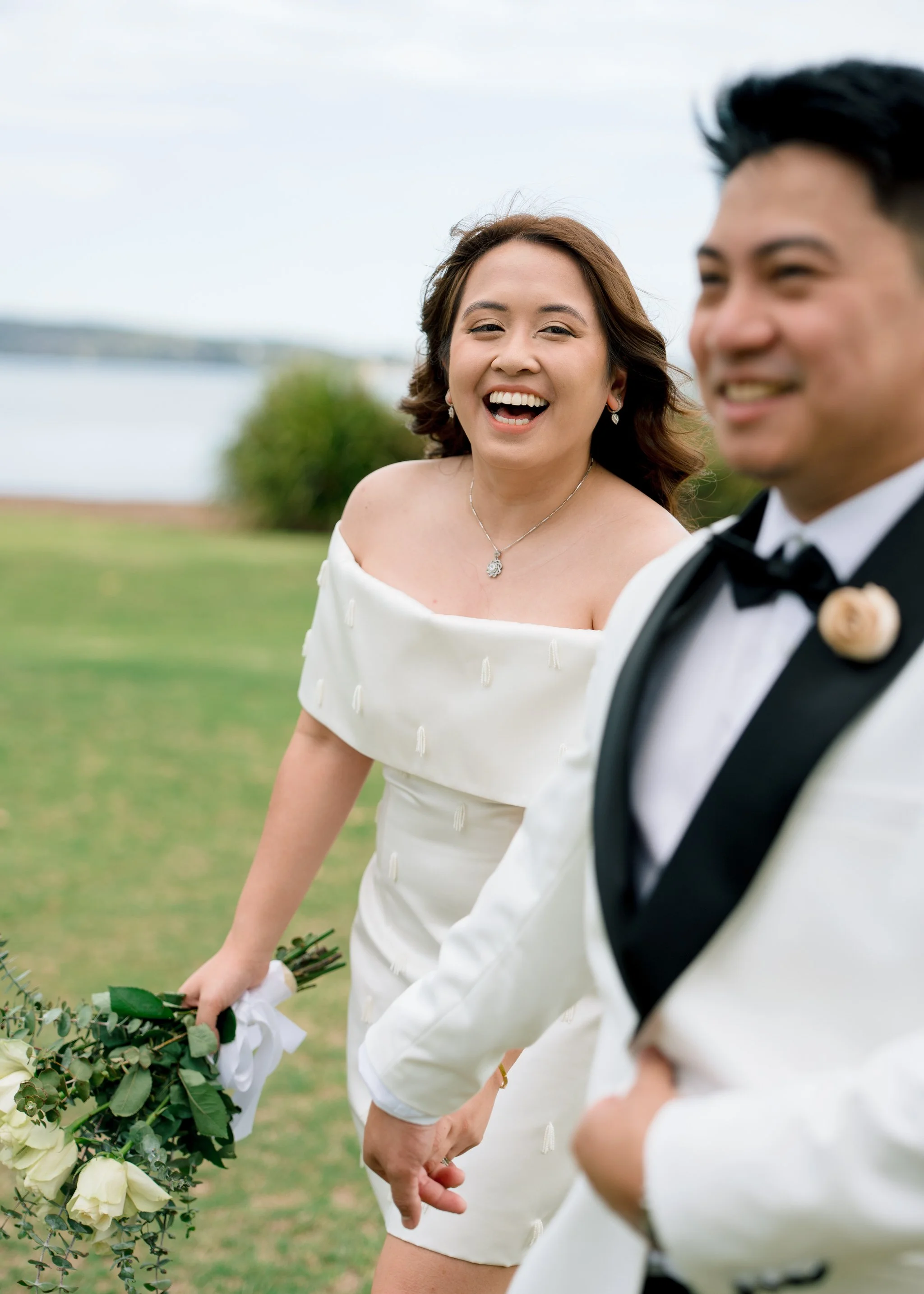 Speers Point Park Wedding Candid Walk