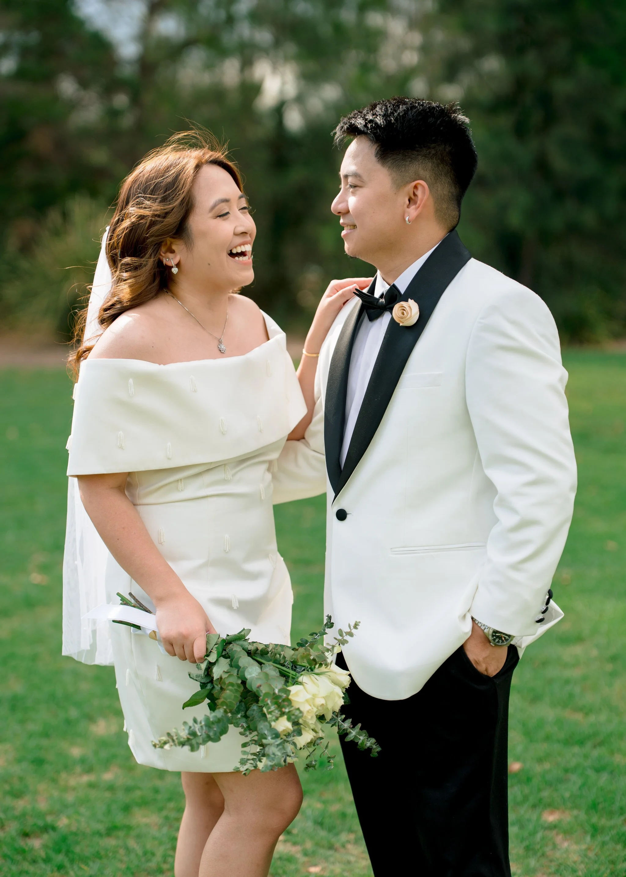 Speers Point Park Wedding Couple Portrait