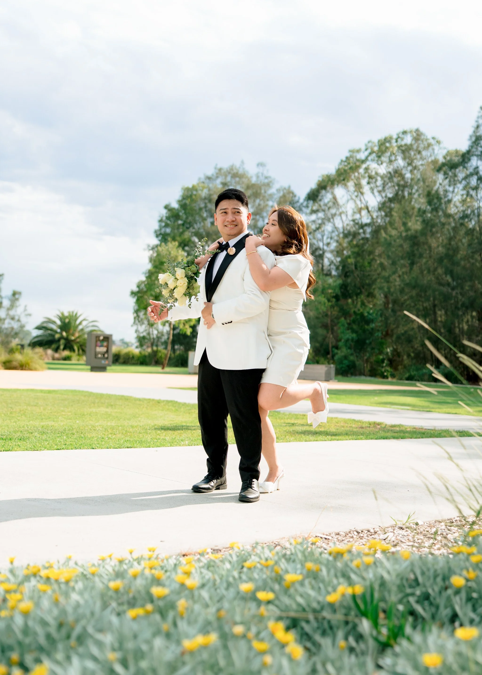 Speers Point Park Wedding Fun Portrait
