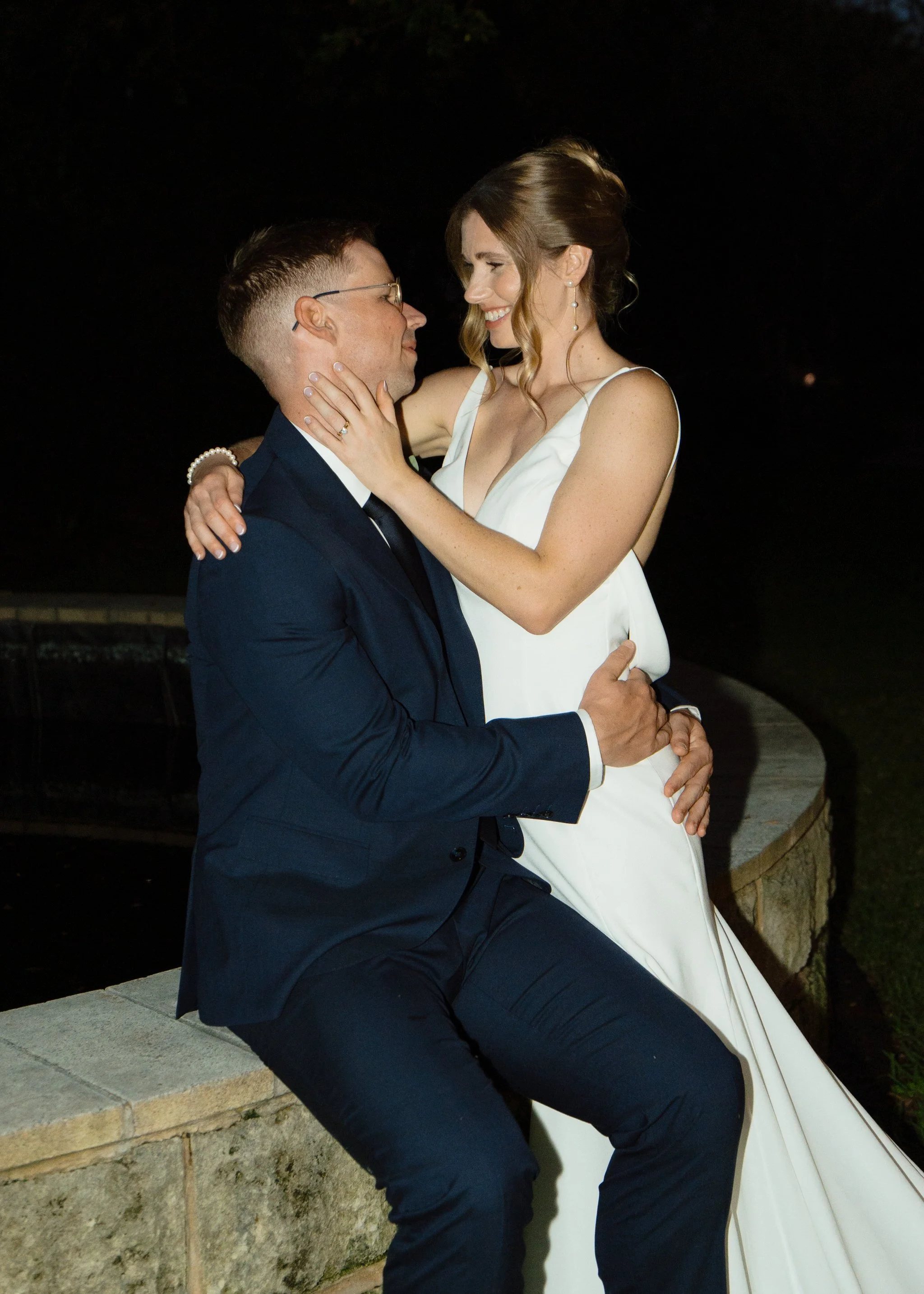Night Couple Portrait Hunter Valley Wedding