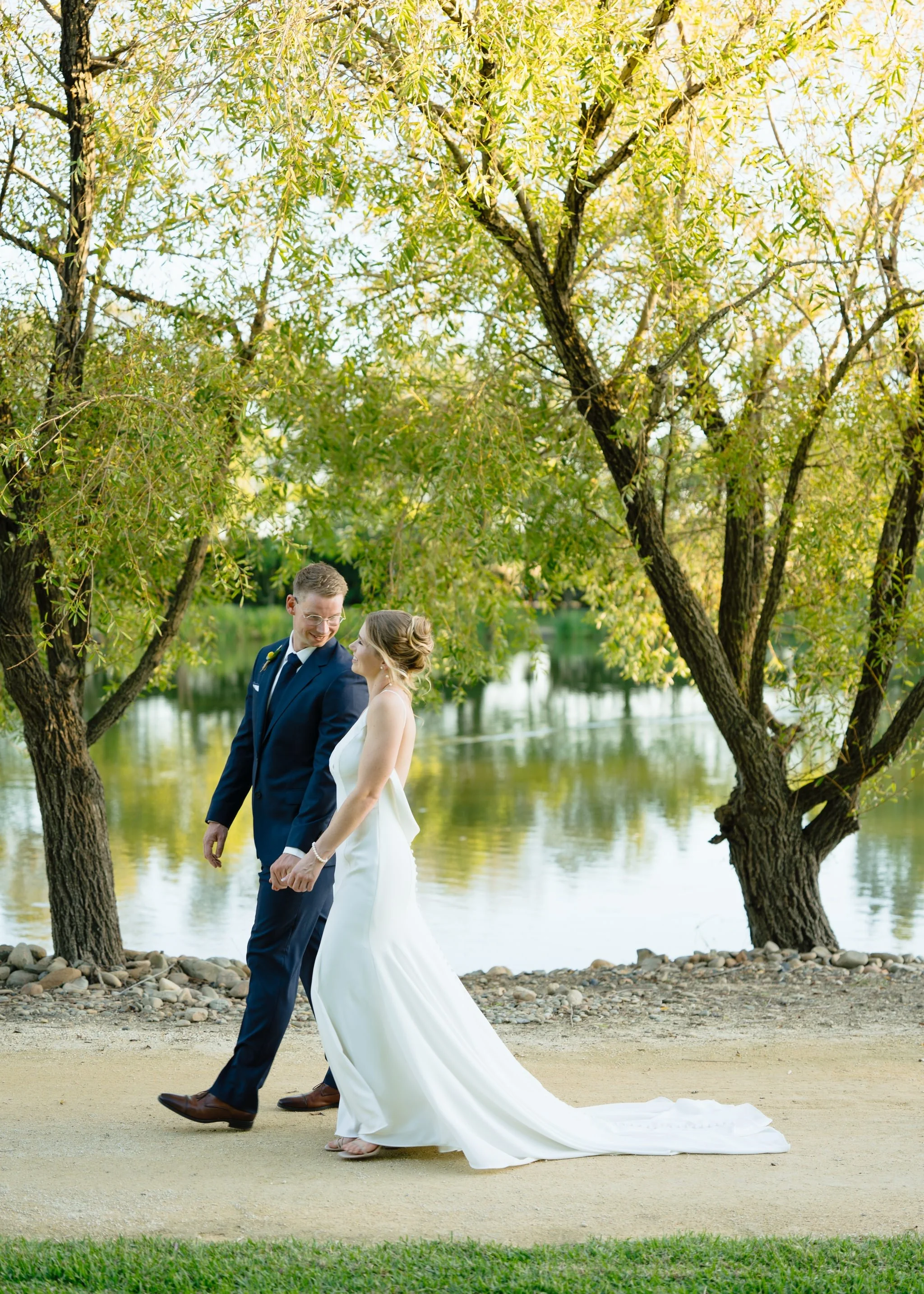 Couple Walking Trees Hunter Valley Gardens