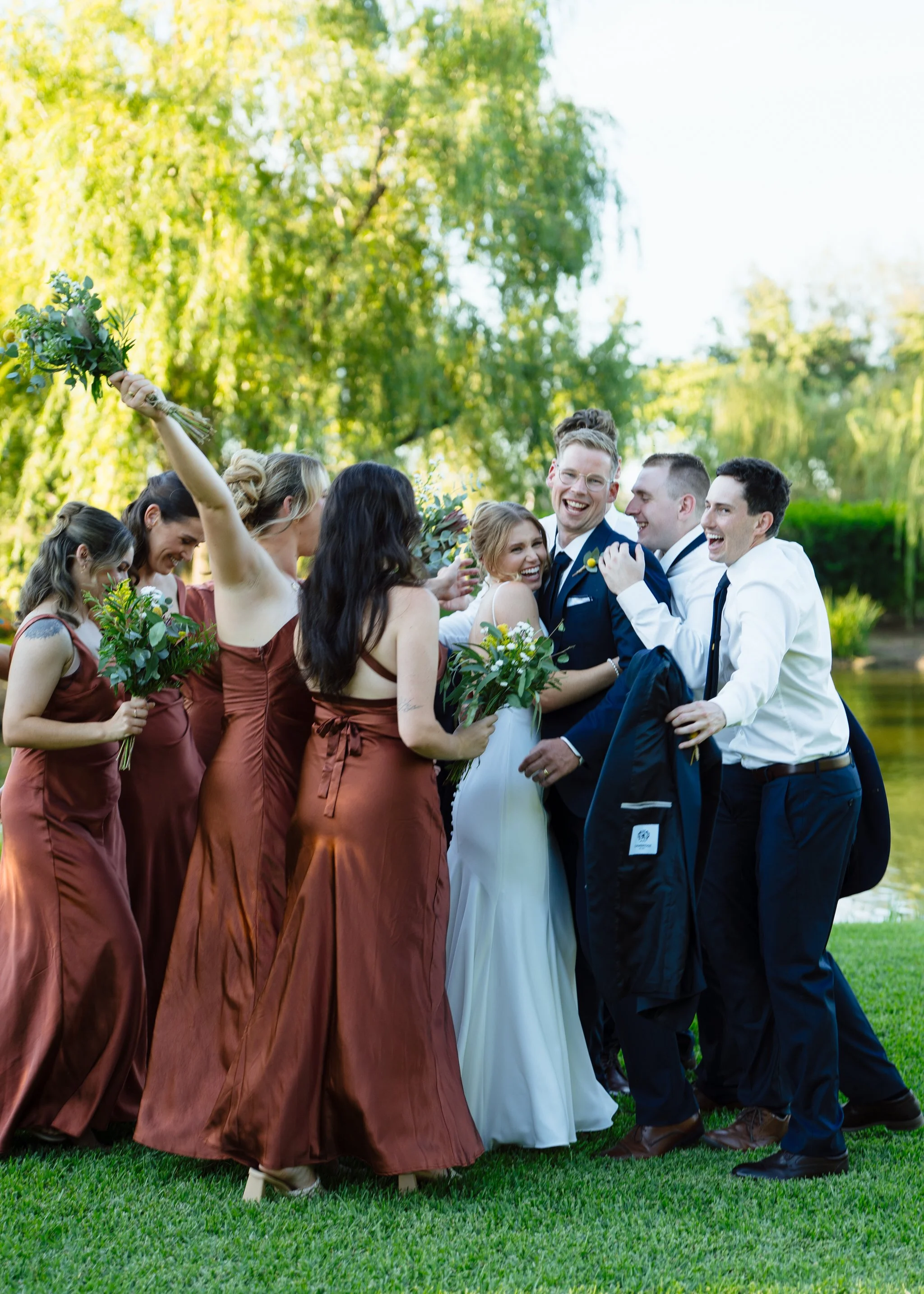 Bridal Party Celebration Hunter Valley Wedding