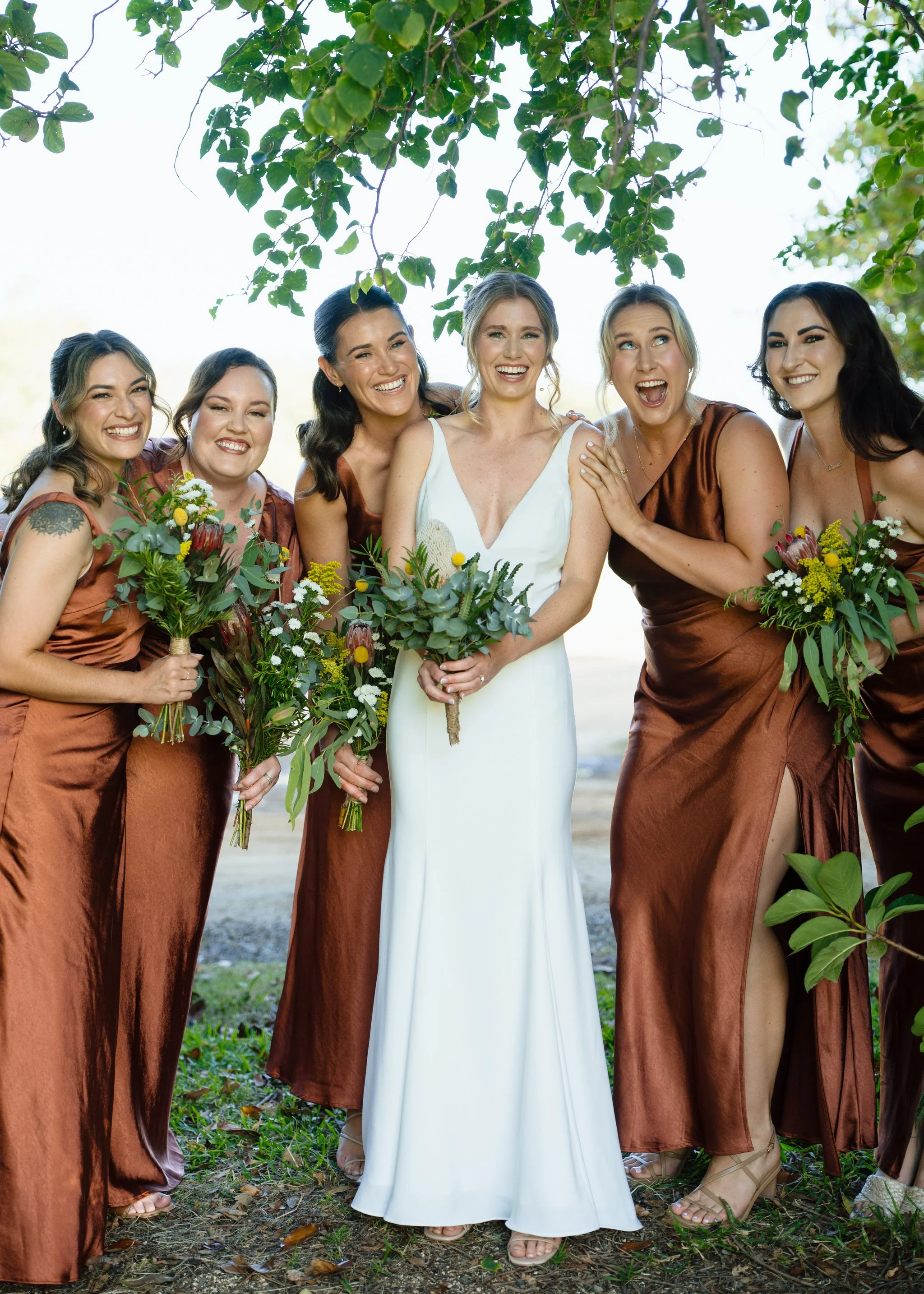 Bridesmaids Portrait Hunter Valley Gardens Wedding