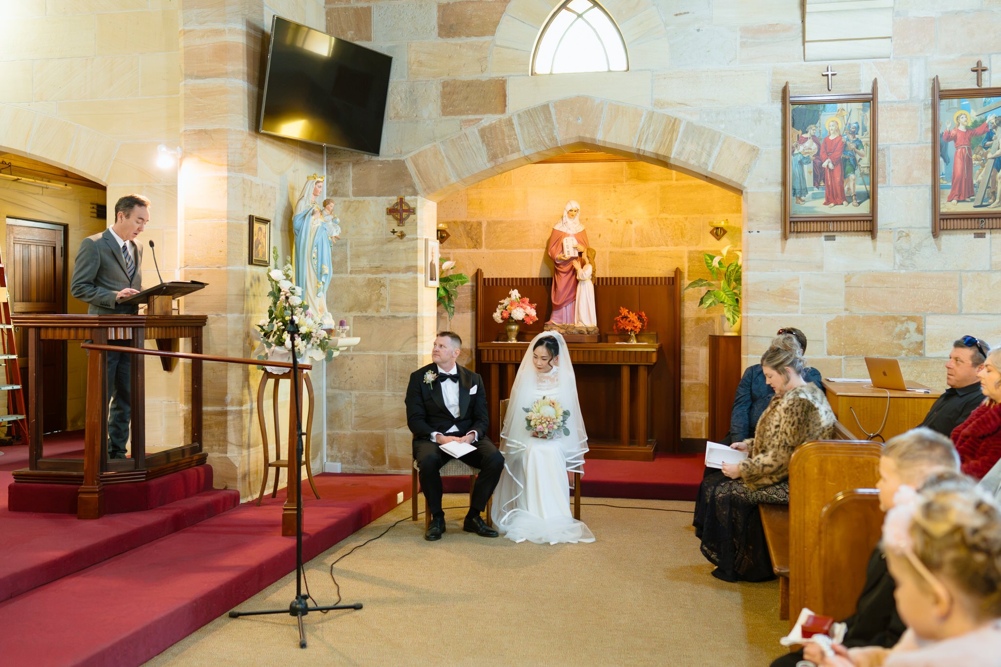 Intimate Merriwa Catholic Church Wedding