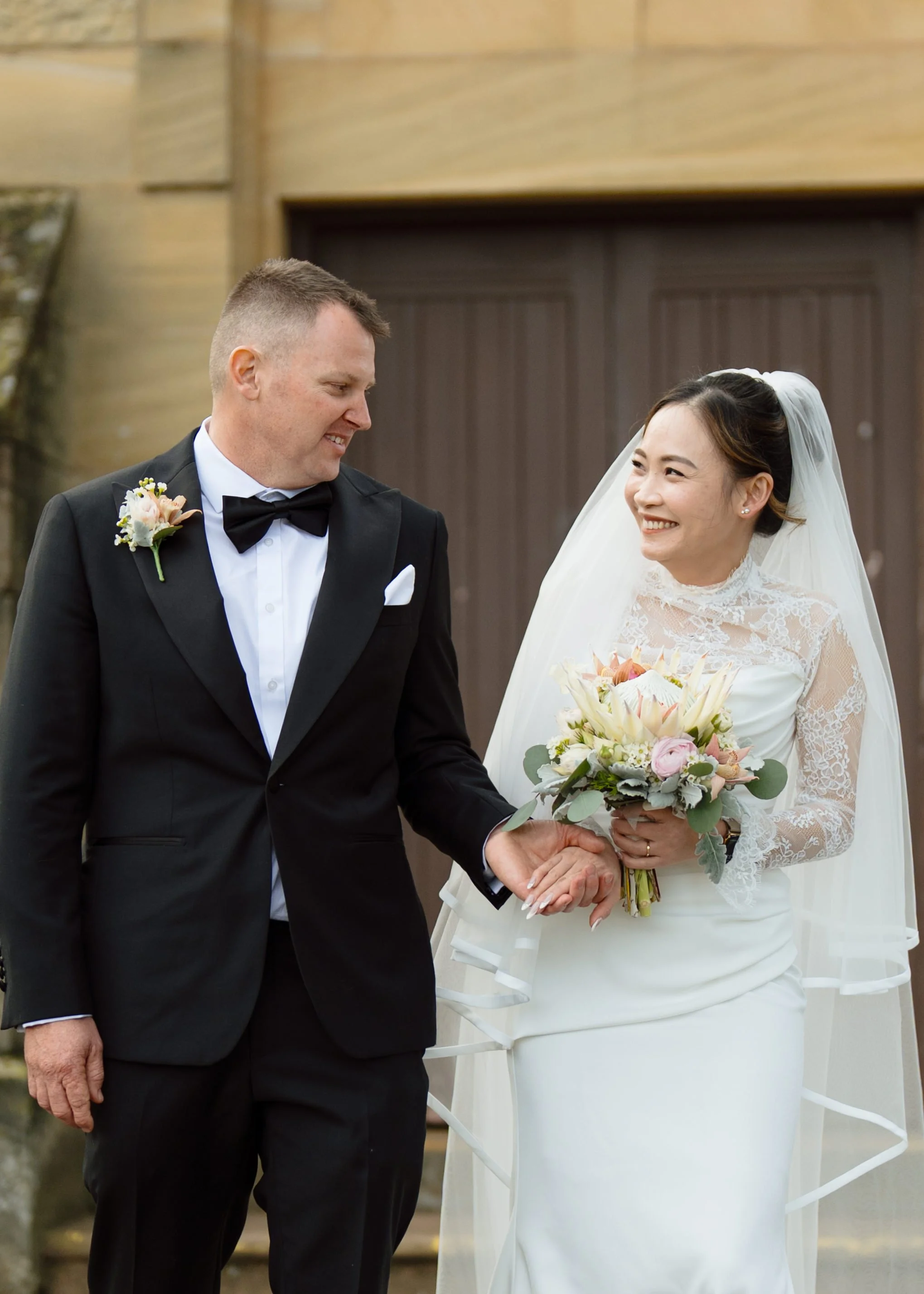 Newlyweds Outside Merriwa Catholic Church