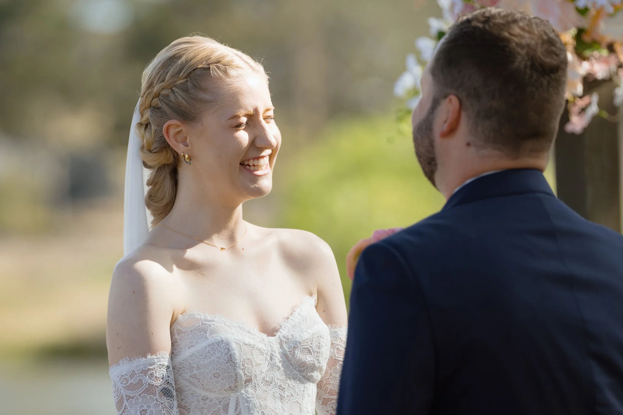 Bride Smiling During the Ceremony