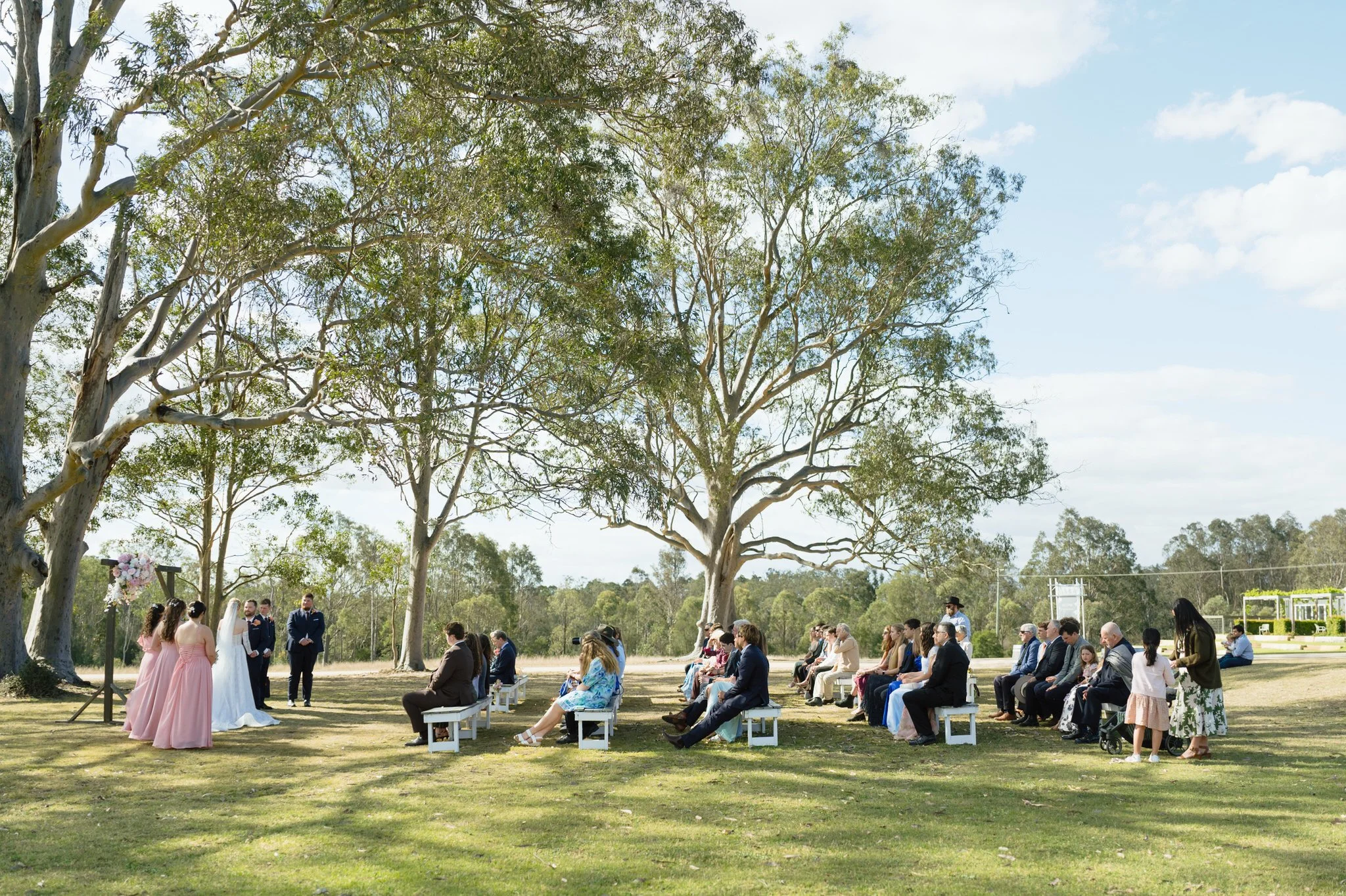 Wedding Ceremony Beneath the Gum Trees