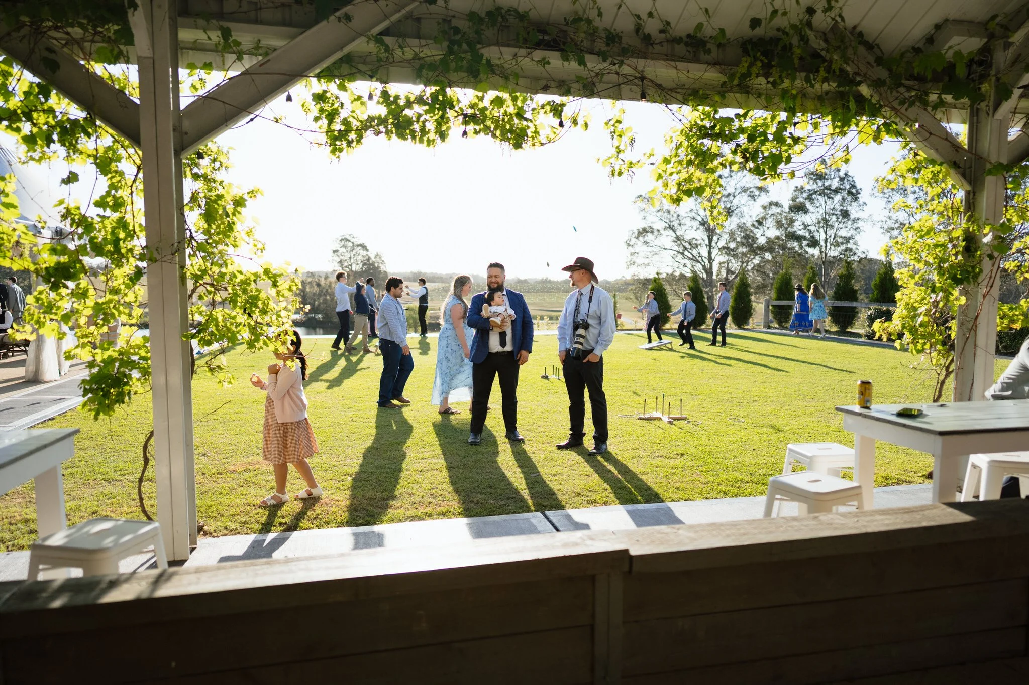 Afternoon Lawn Party at Squire's Vineyard