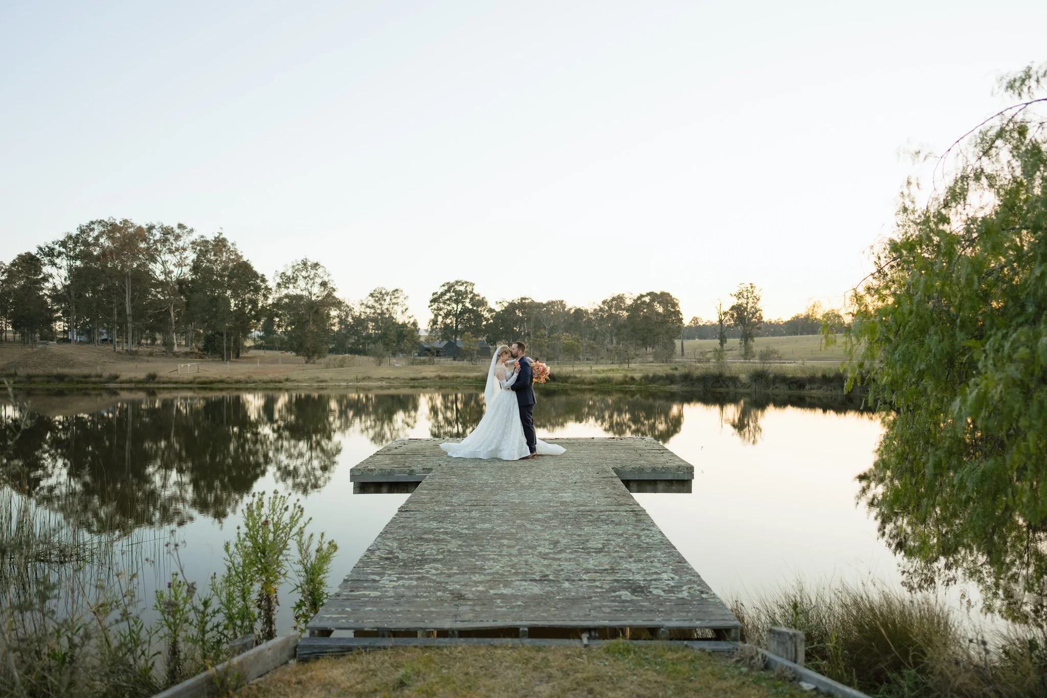 Sunset Kiss on the Squire's Vineyard Jetty