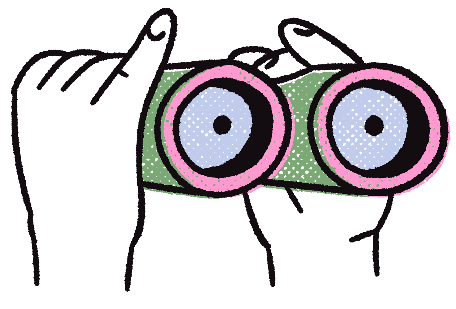 Binoculars for searching