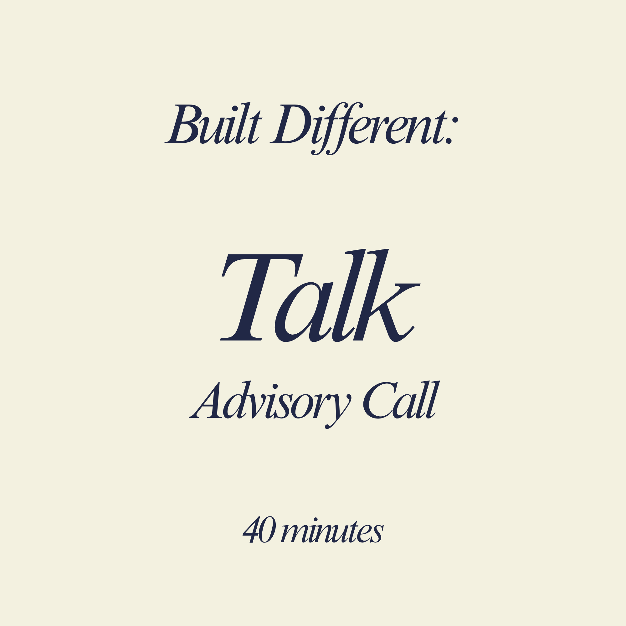 TALK,  Advisory Call
