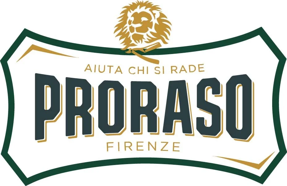 Logo of ProRaso Firenze featuring a lion's head at the top and the text 'AIUTA CHI SI RIDE PRO RASO FIRENZE' on a decorative shield-shaped background.