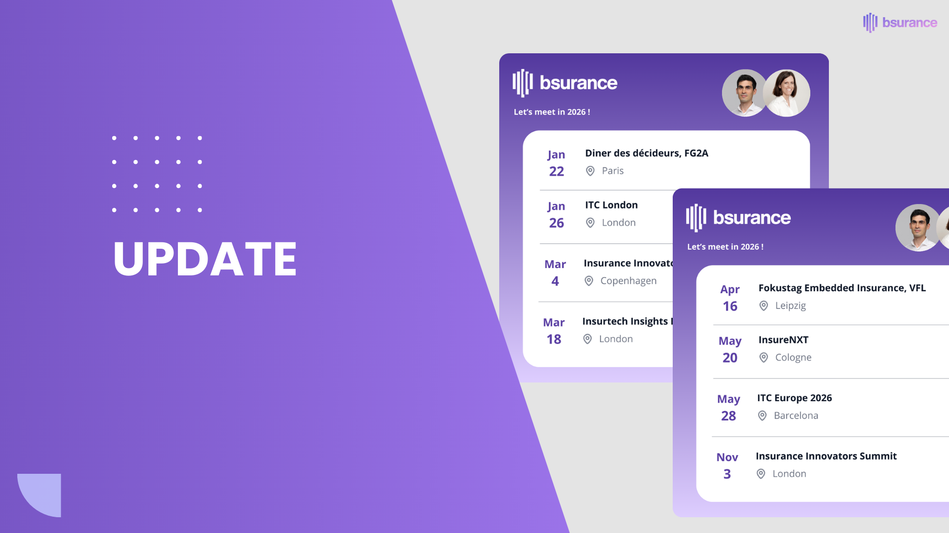 bsurance 2026: Engaging the European Insurance Ecosystem Across 8 Key Events