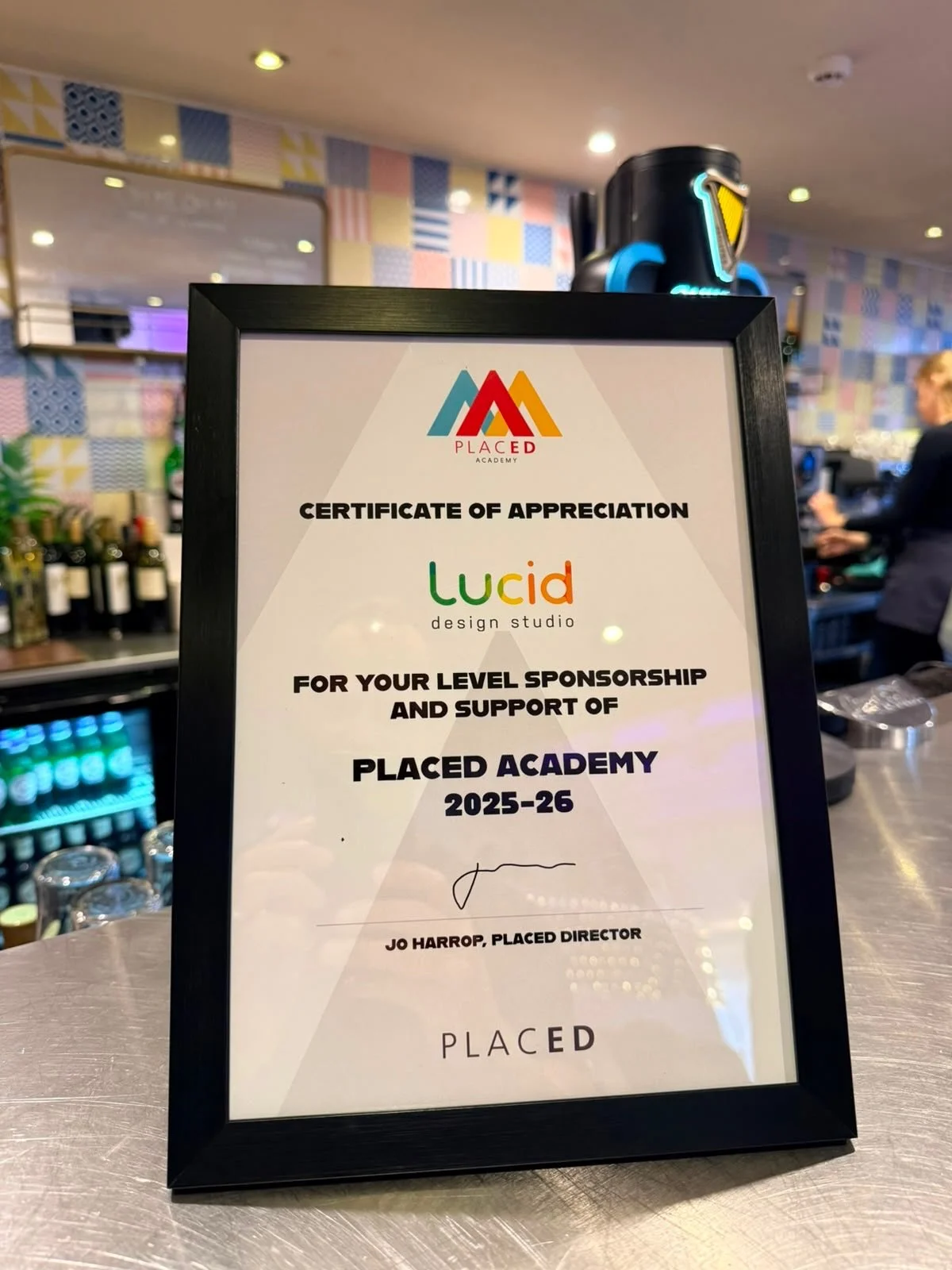We&rsquo;re celebrating the launch of @placed_ed Academy Studio for 2026-27 at @ohmeohmy_liv this evening.&nbsp;

We enjoyed hosting a young academy student at @lucidstudioco for her first work placement last week and are proud of our continuing sp