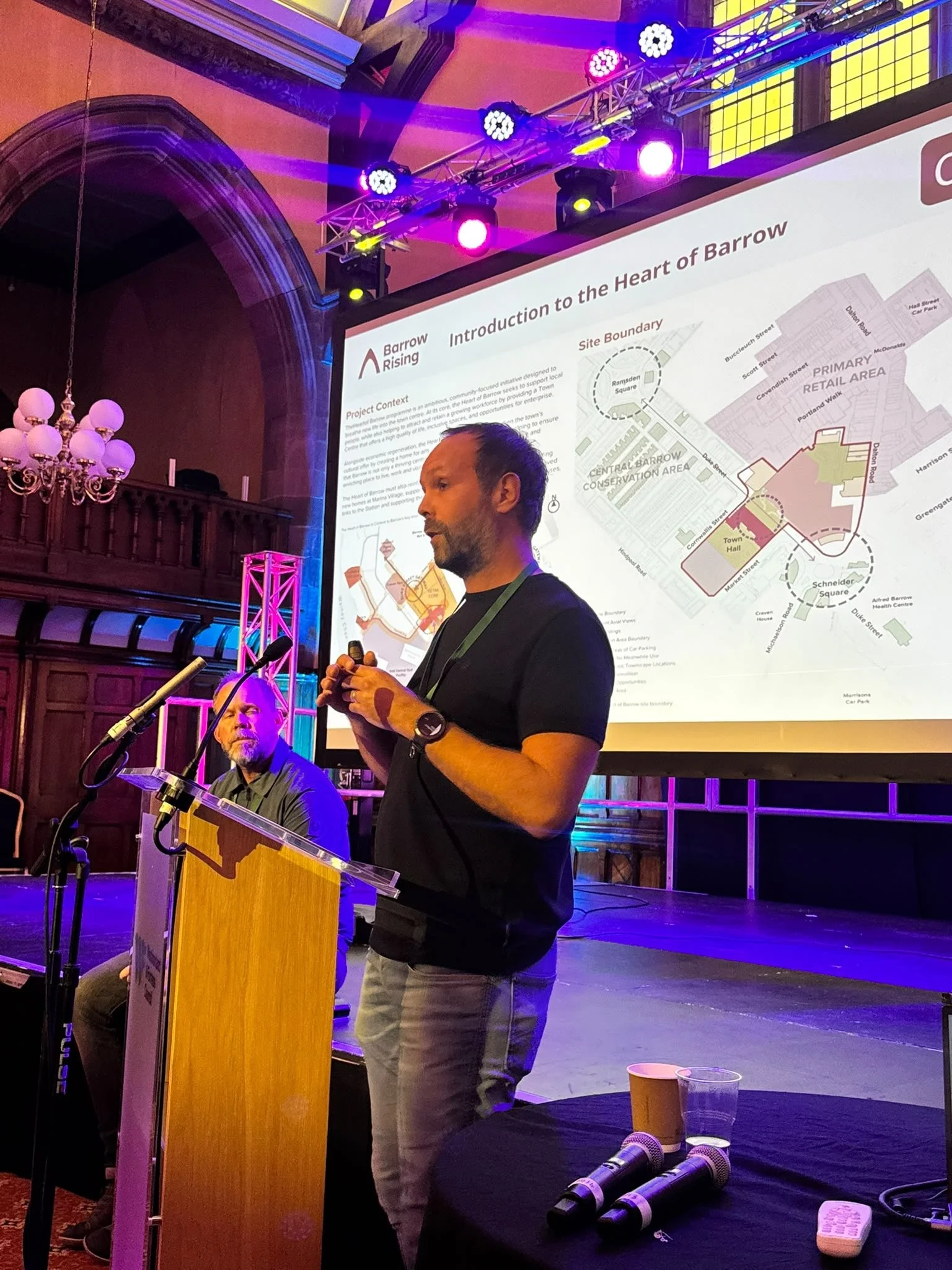 A great turn out for the public consultation around our work for #barrowrising and @wandfcouncil on the Heart of Barrow this weekend. 
Lucid Director Mark Foster presented the emerging ideas alongside @wsp @k2architects and @the_growth_company with a