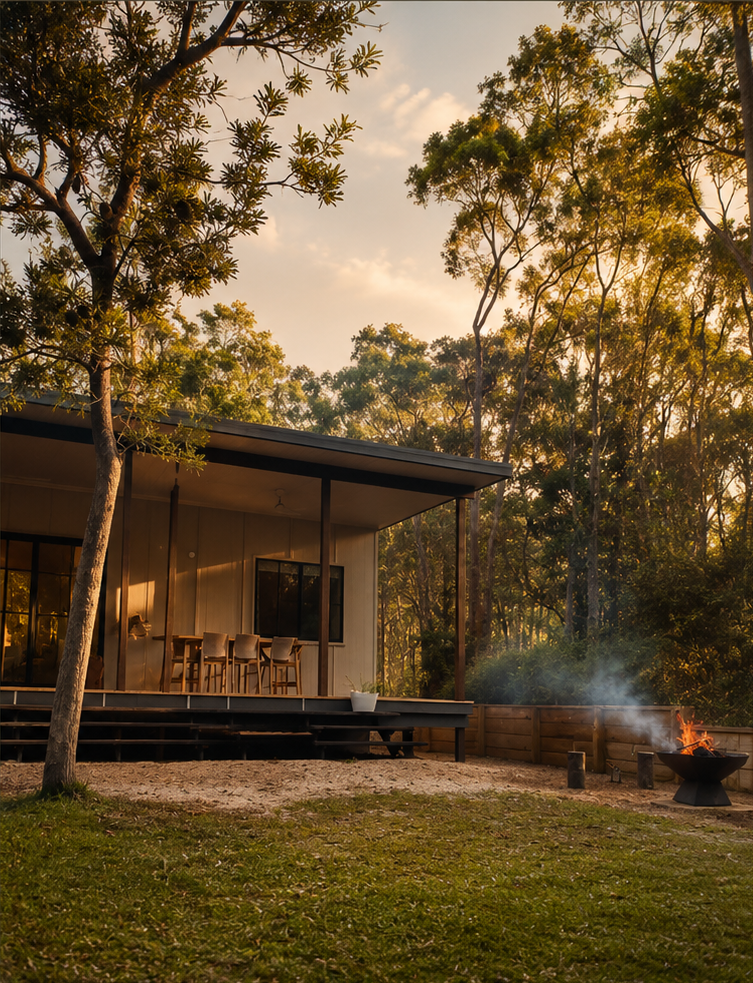 Woods on Kgari cabin travel times