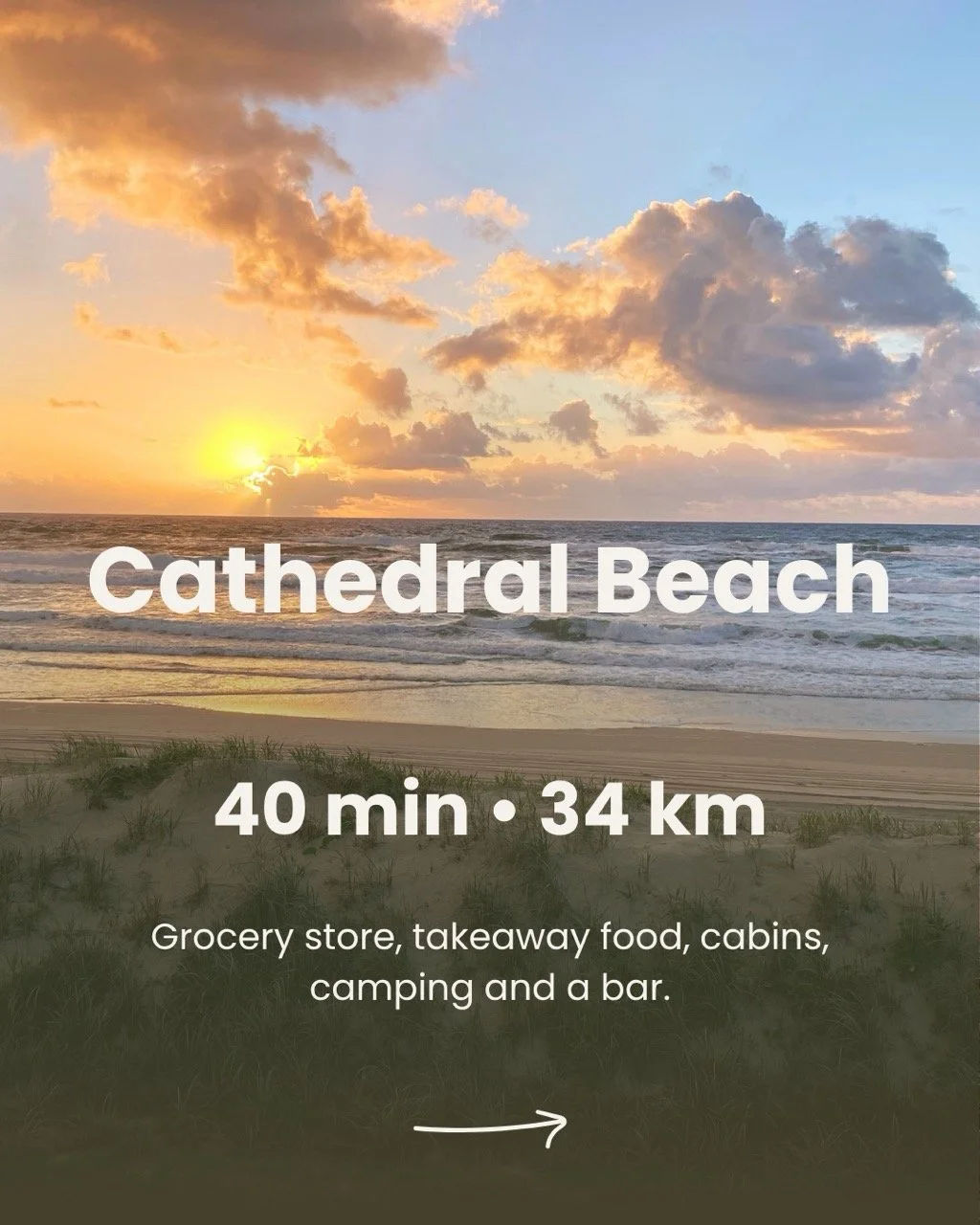 Cathedral beach travel times kgari