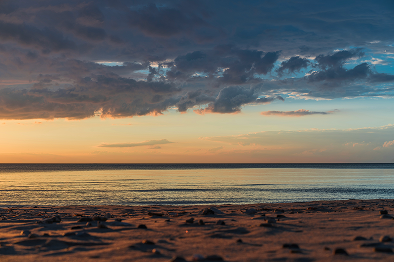 Danish beach - sunset