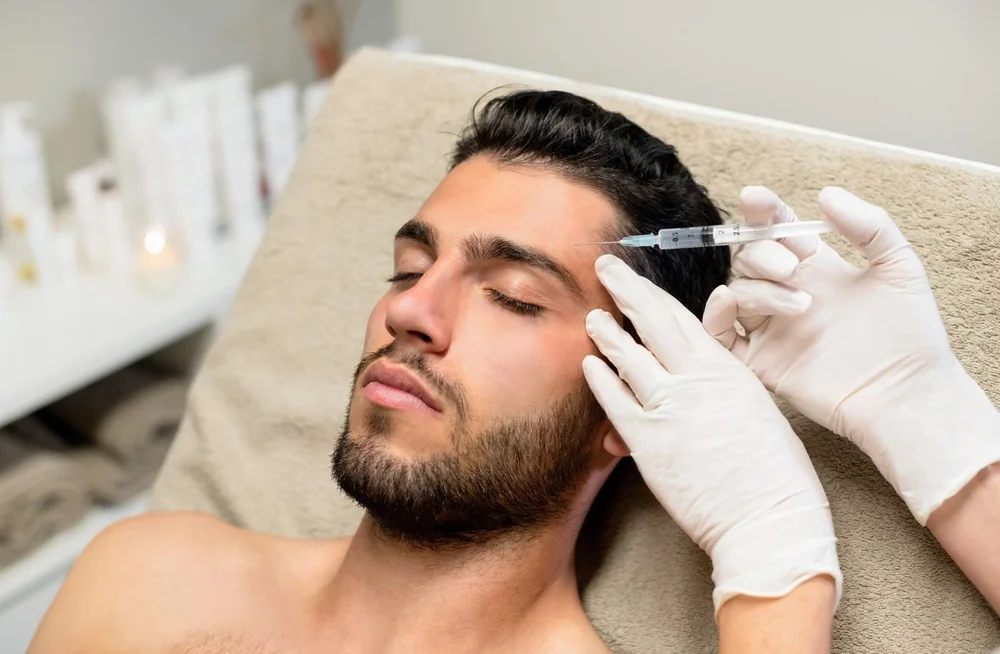 Anti-wrinkle treatment for forehead and frown lines