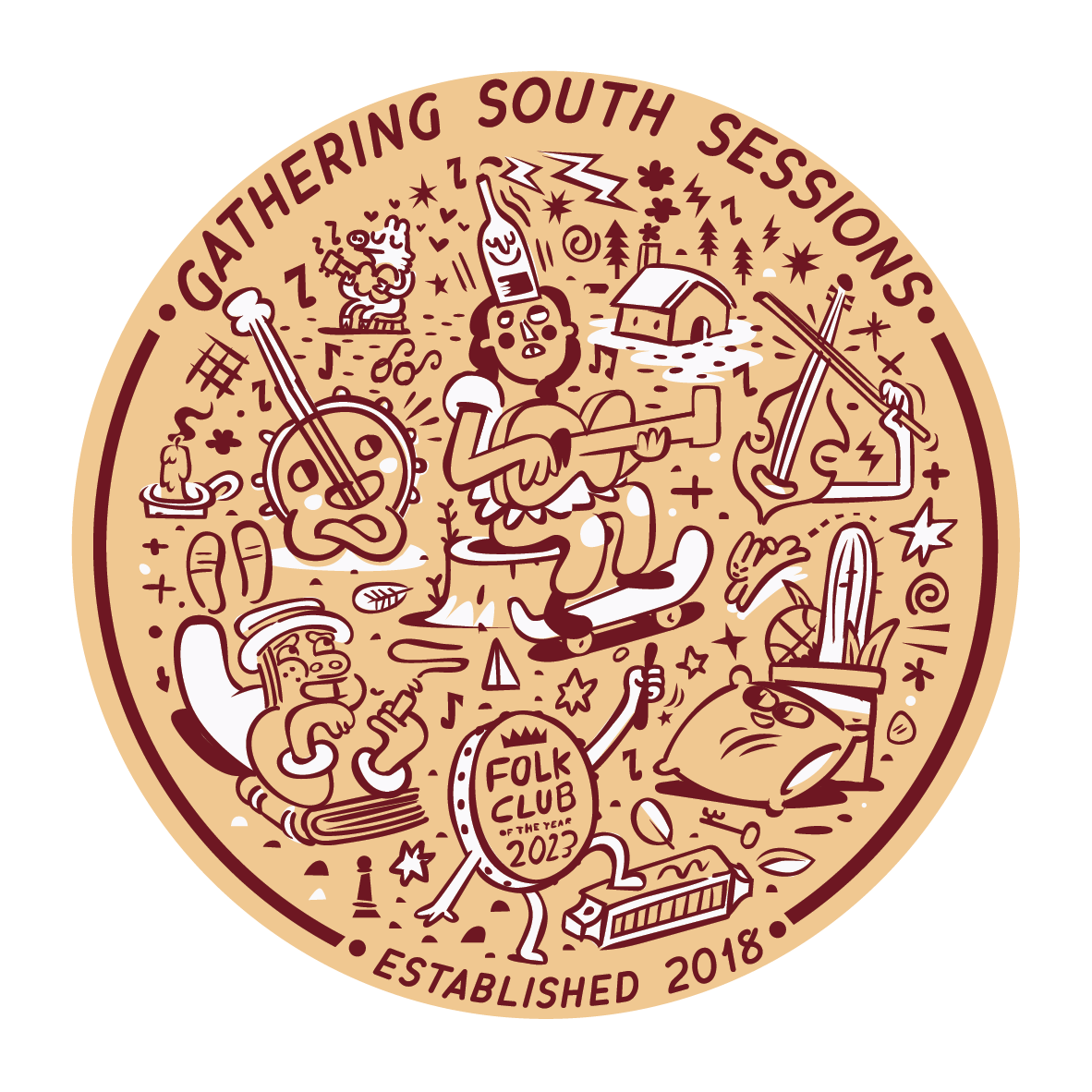 Glasgow Americana : Gathering Sessions South with Robin Adams + Auld Reekie Stringband + Robyn Smith