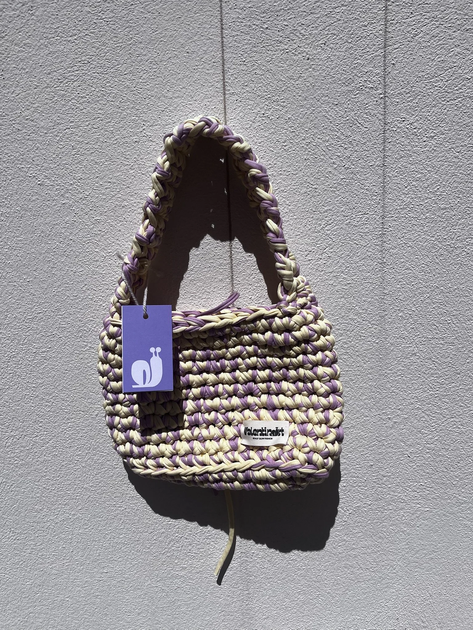 LOOPIE BAG // banana yellow + lilac