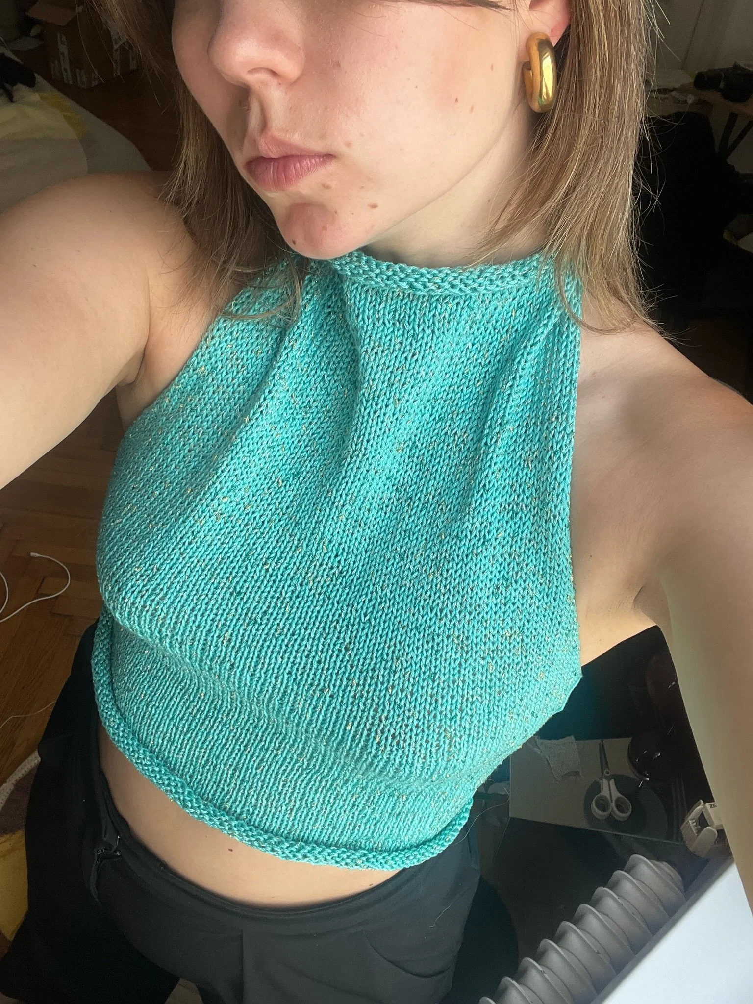 summer sequin workshop // crochet beach bag or knit summer top & hip bandana