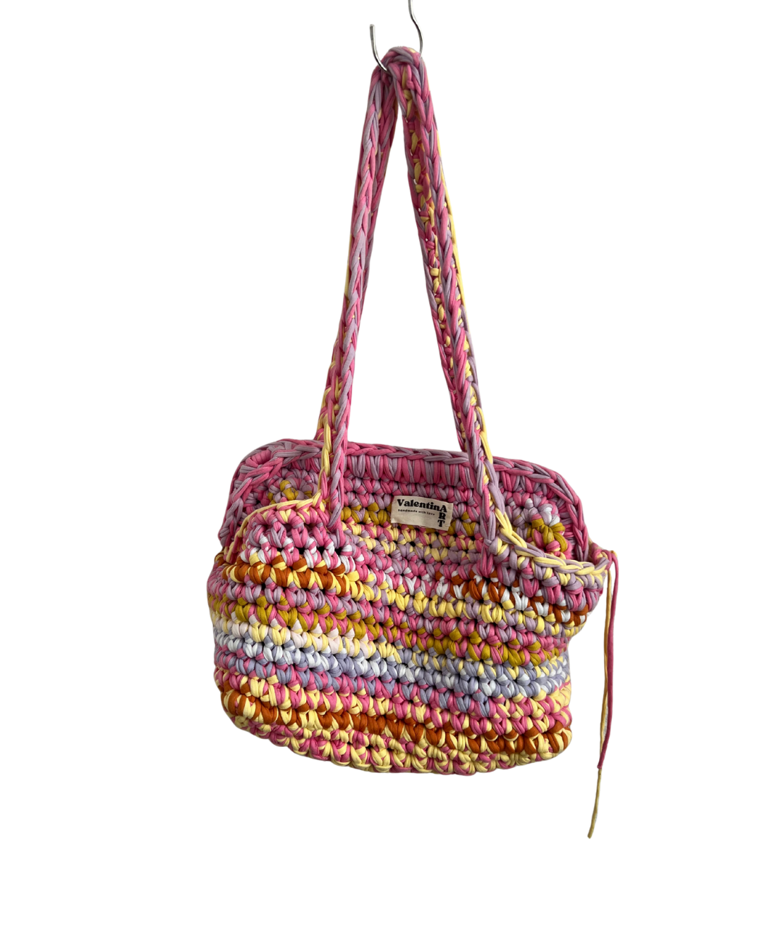 crochet clasp tote bag sample