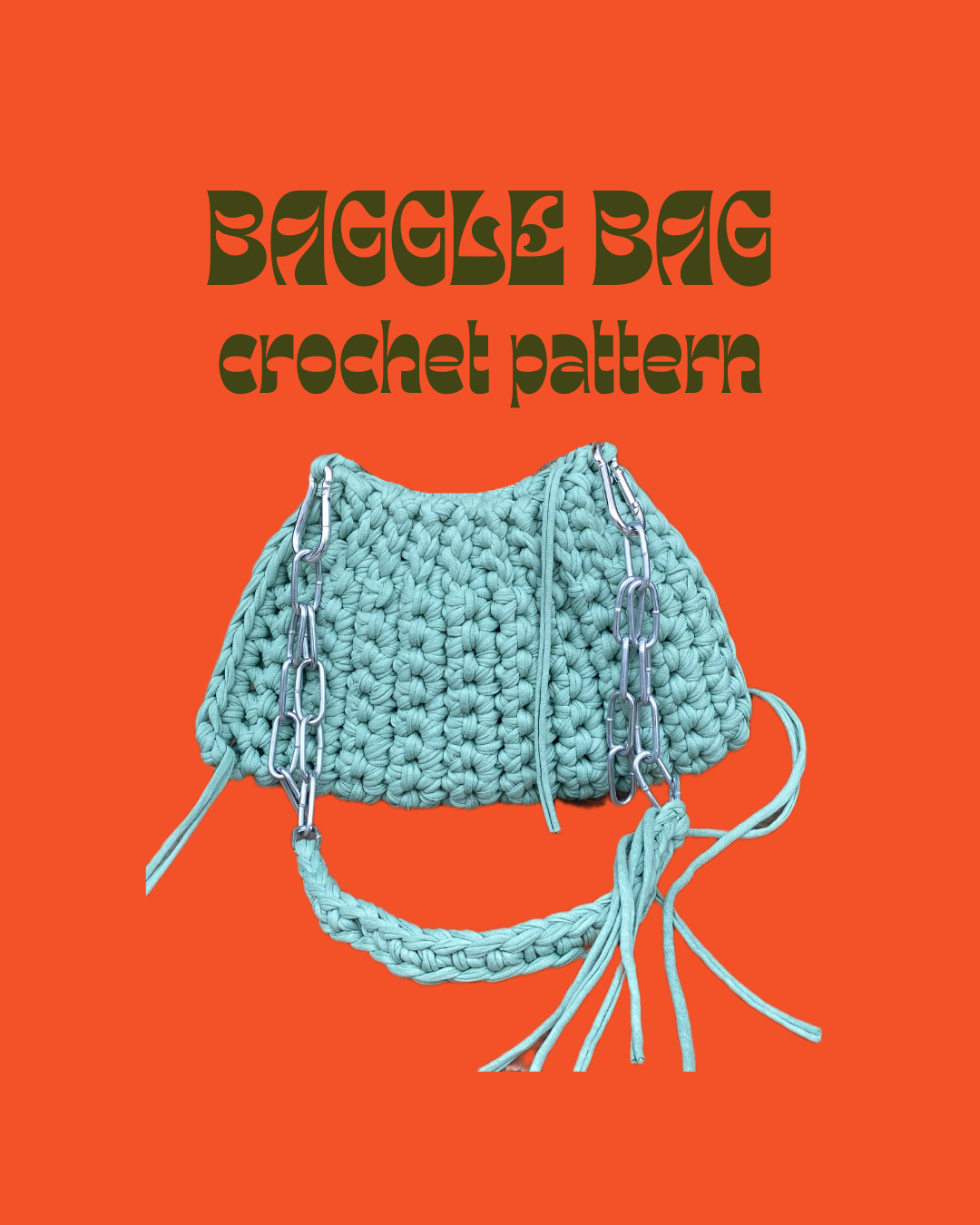 Baggle Bag Pattern - 2in1 shoulder to crossbody bag pattern for size MIDI & MAXI  incl. full video tutorial (english)