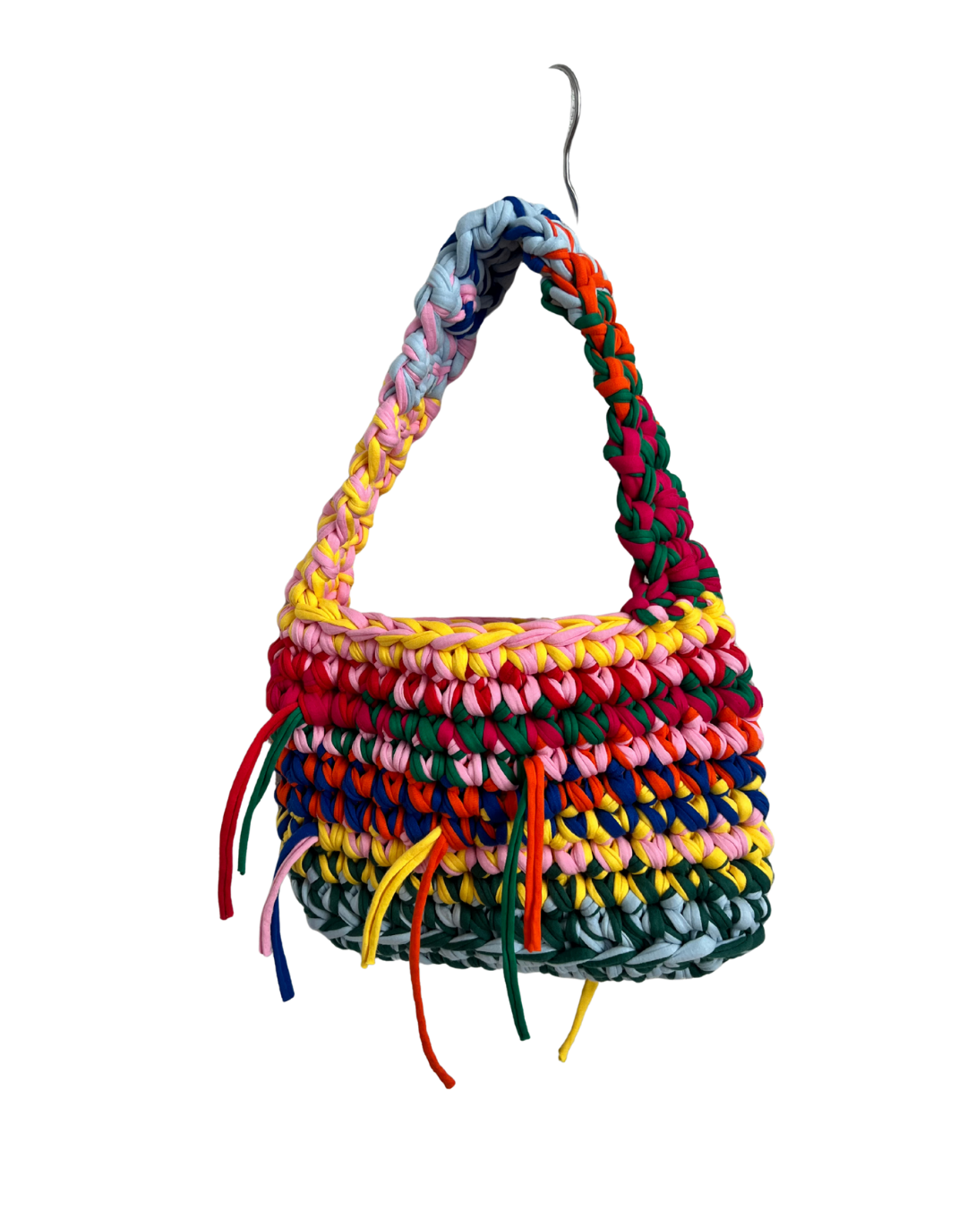 Loopie rainbow bag with fringes 2