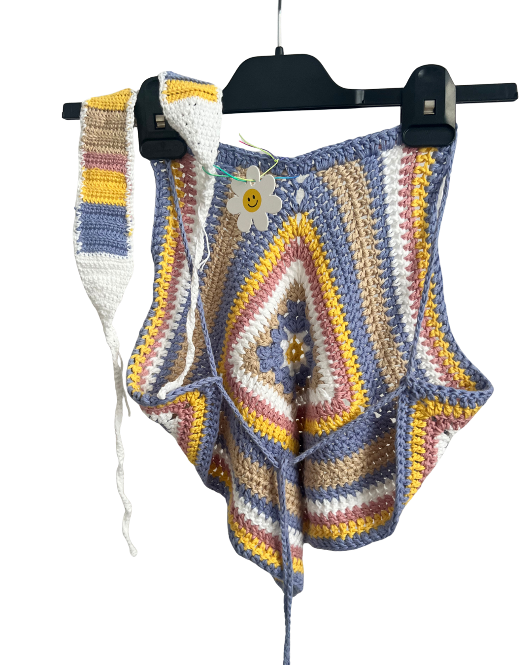 crochet triangle top / size S-M