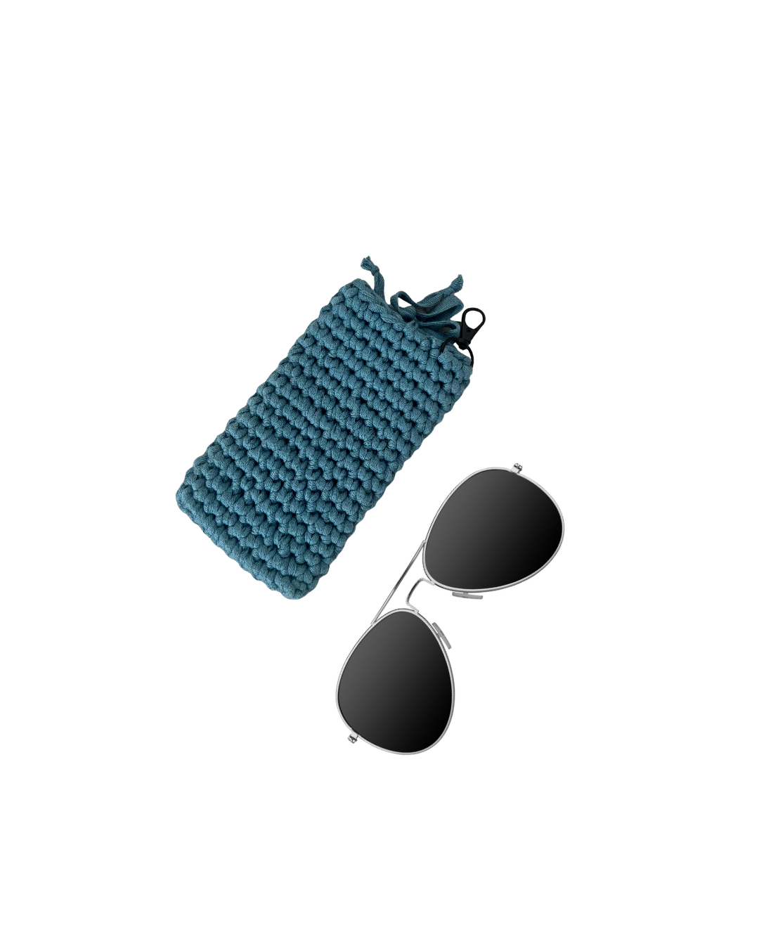 crochet sunglass sleeve / bag charm