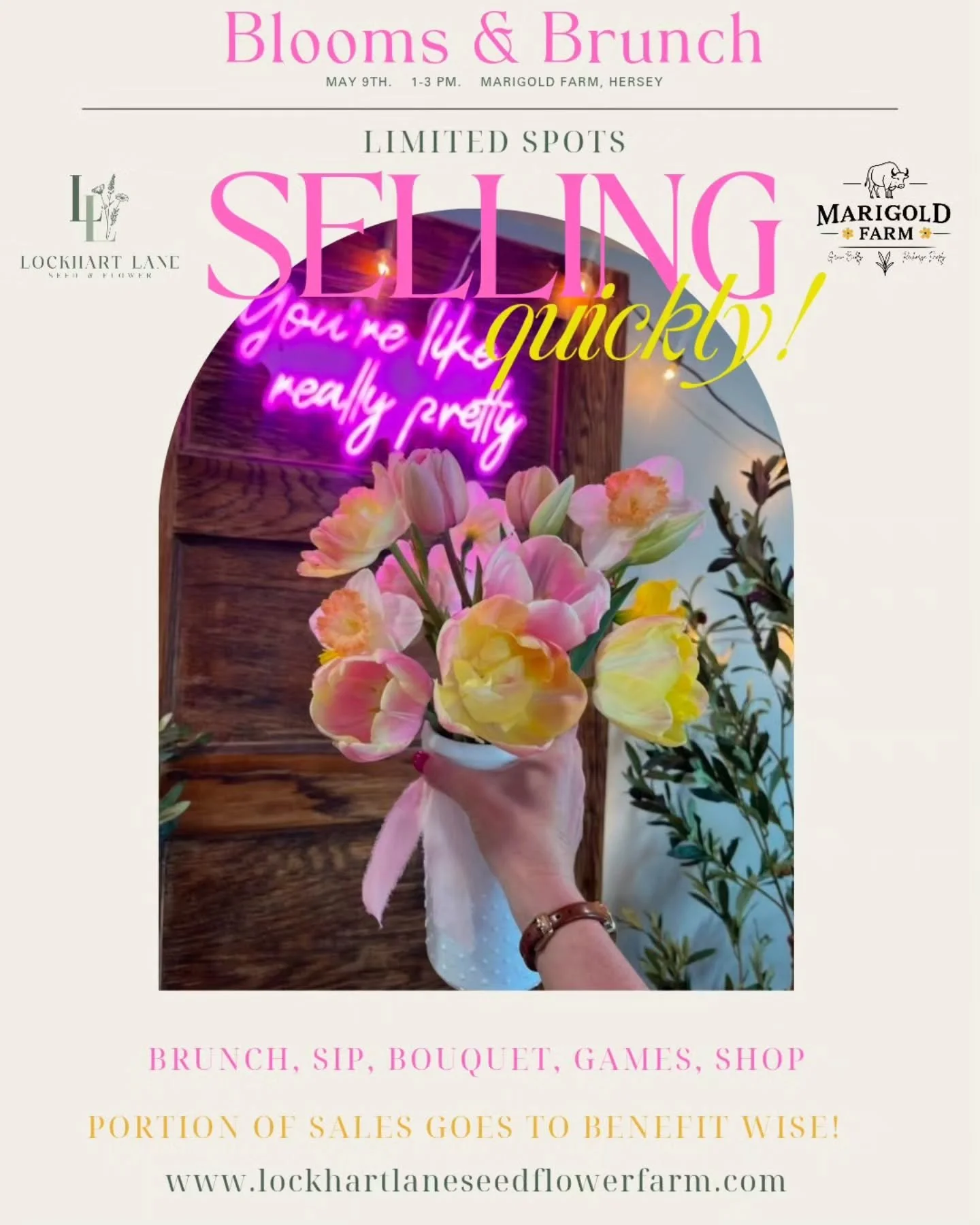 Wow! Almost half of our seats sold yesterday for our Mother&rsquo;s Day event and we are blown away by the excitement.

We are preparing such a beautiful day to slow down, connect, recharge, and bring Marigolds together. This day is especially meanin