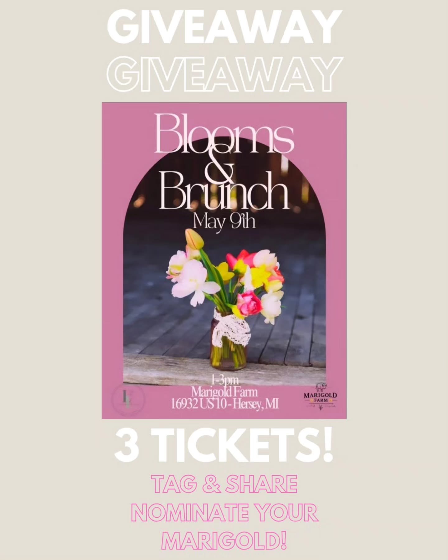 We have such exciting news! 💓 ONLY 10 remaining tickets because....

We received a donation for our Blooms &amp; Brunch event and because of that, we are gifting 3 tickets to this event. We are beyond grateful for this generosity!

And&hellip; we ar