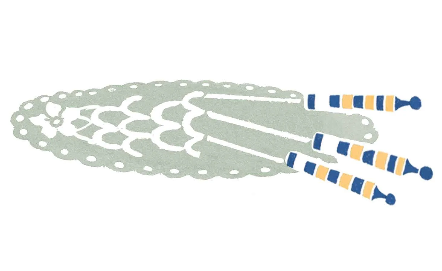 Lace and Bobbin Arrangement