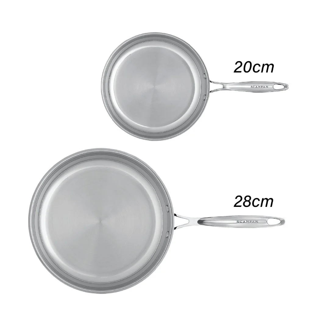 Stainless steel pan set