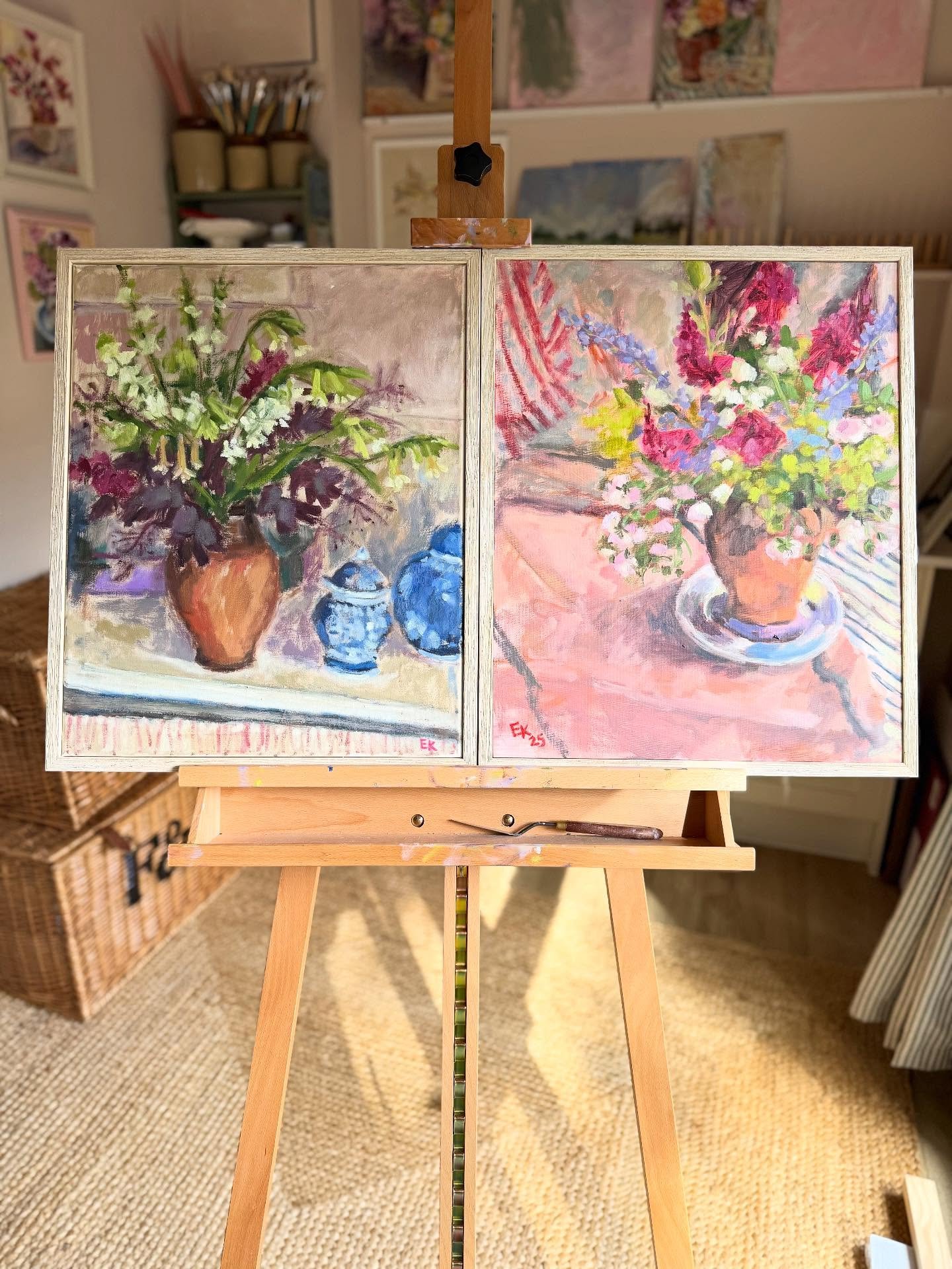 New pieces freshly back from the framers 🧡🧡🧡 available to buy on my website 🍂🍂🍂