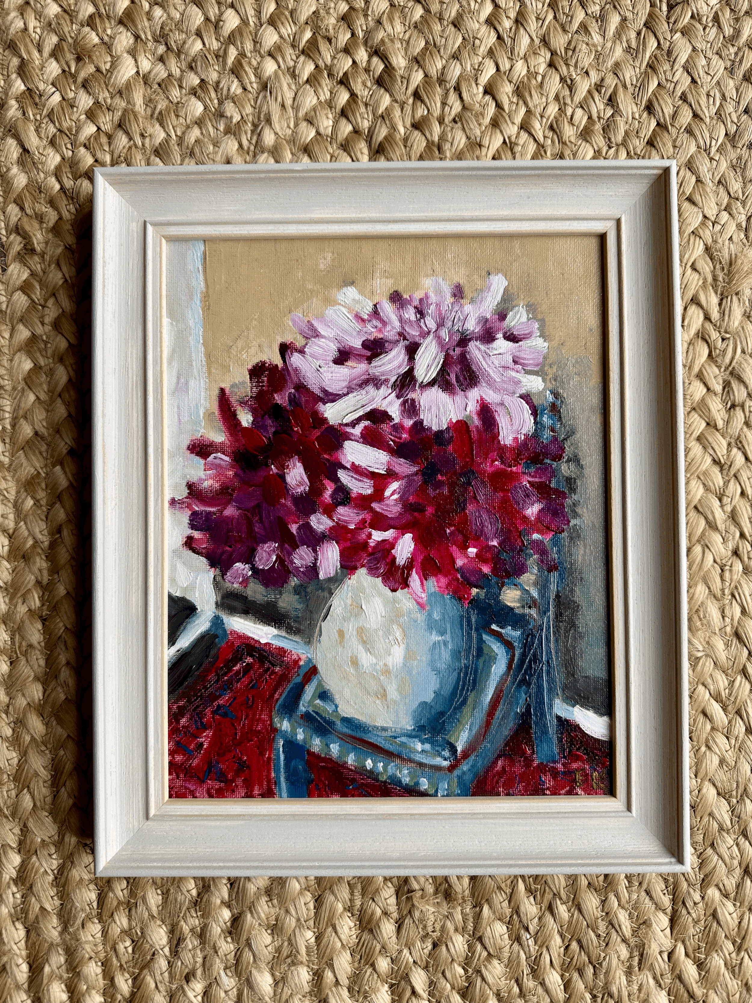 Studio Sale - Dahlias on a Chair
