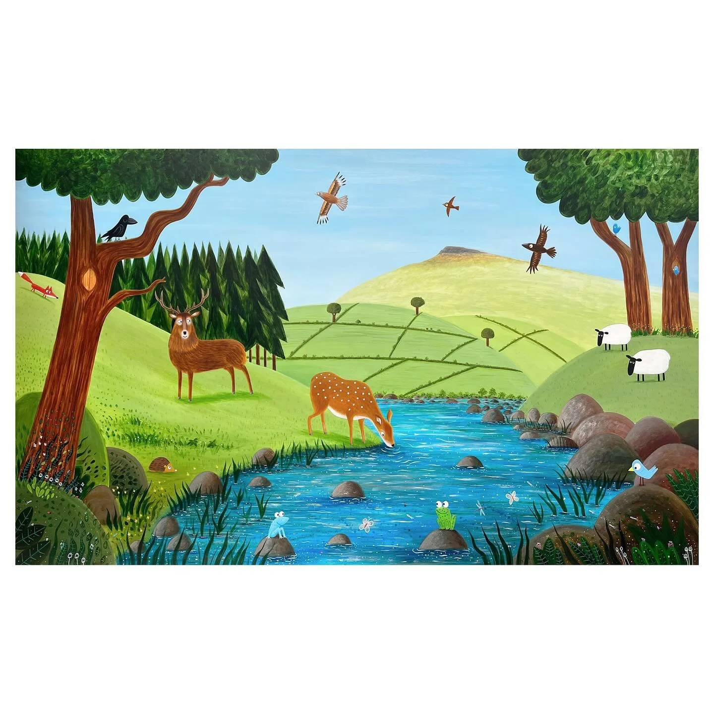 This is the largest project I have ever worked on. It consists of 14 murals, along with some digital artwork for the new Dartmoor Building at Plymouth Hospital. These images are for the UTC Department. I&rsquo;ll post ones for the Fracture Clinic whe