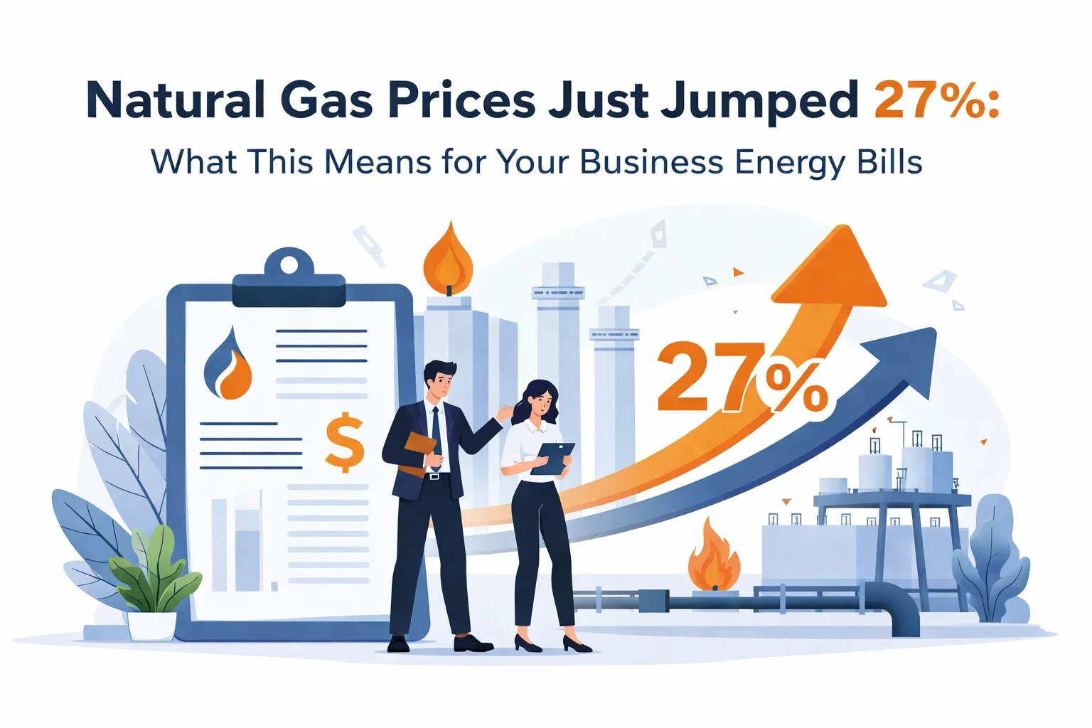 Natural Gas Prices Just Jumped 27%: What This Means for Your Business Energy Bills