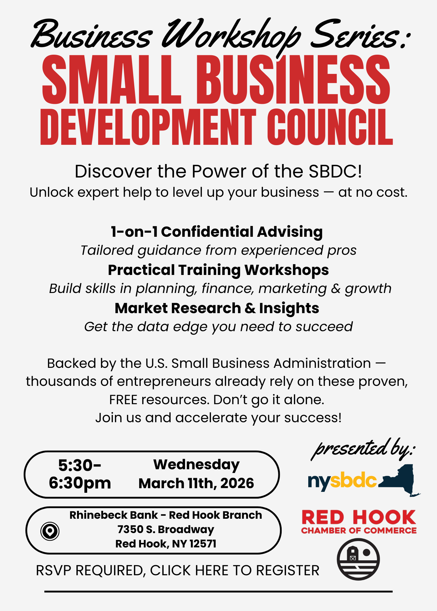 Business Workshop Series: Small Business Development Council