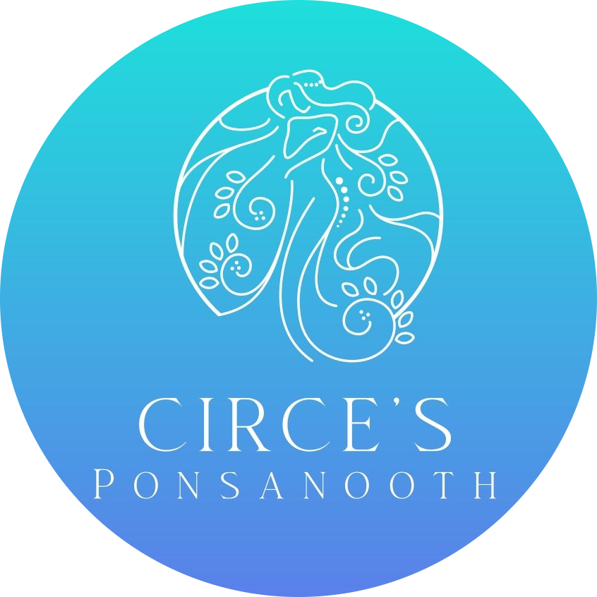 Logo for Circe's mobile catering van in Cornwall.