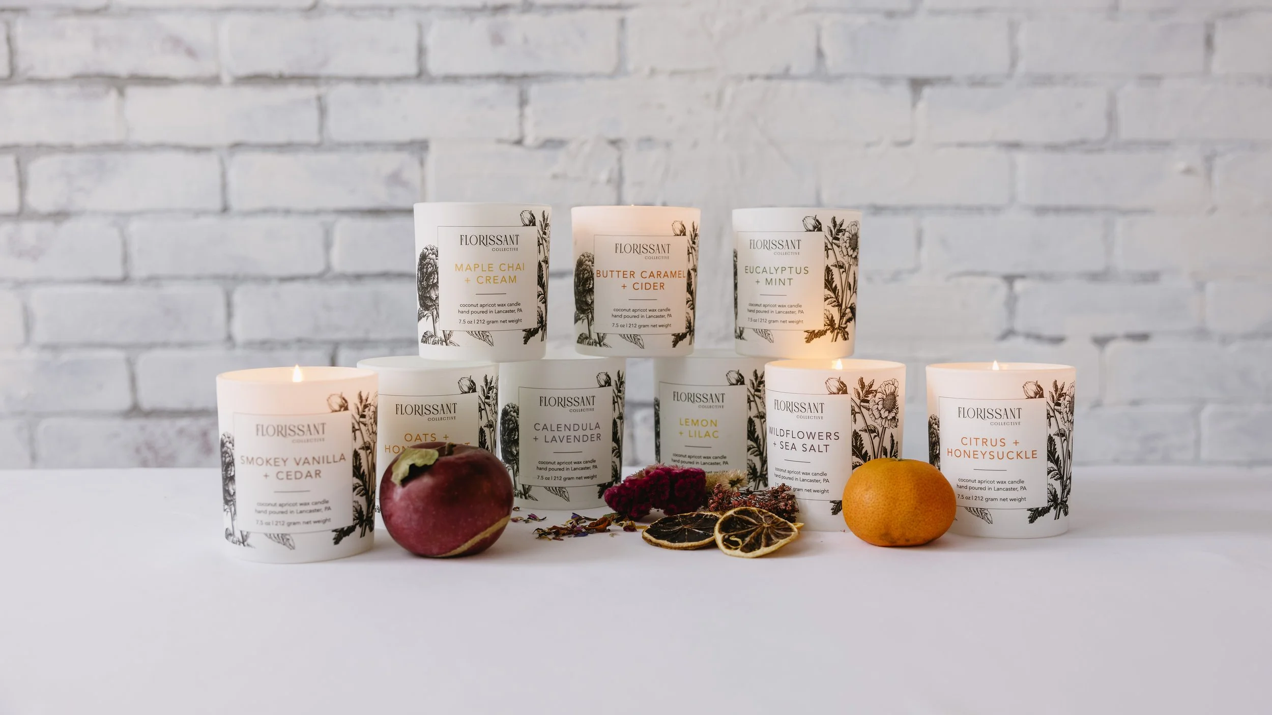 Citrus + Honeysuckle Tumbler Candle — Florissant Collective