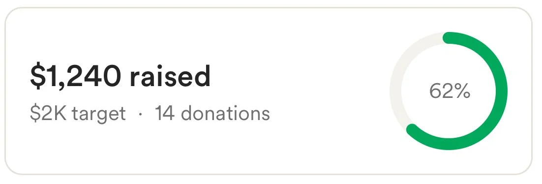 *$500 was also donated through direct transfers 