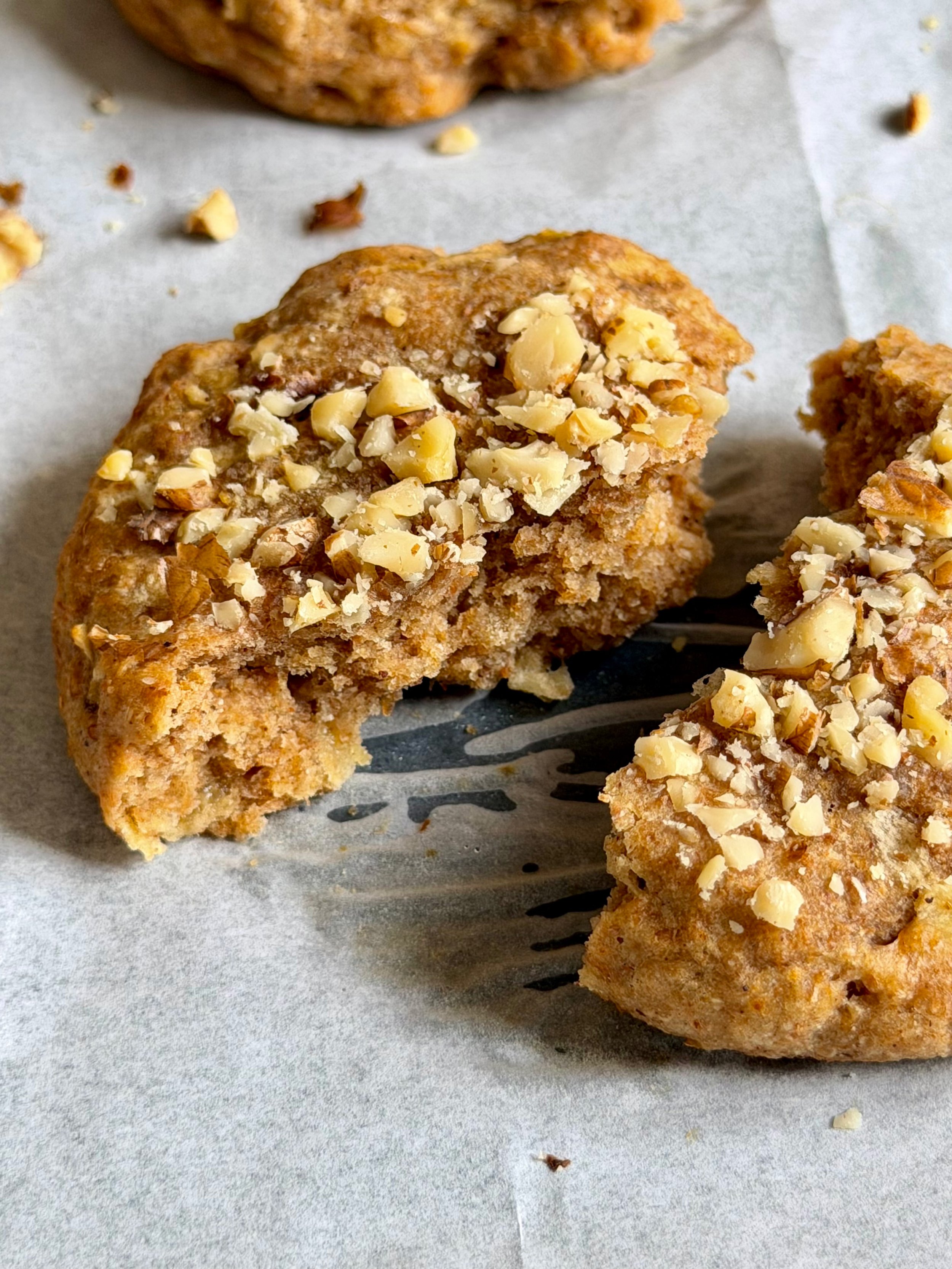  Soft cookies ολικής με μπανάνα και μήλο 