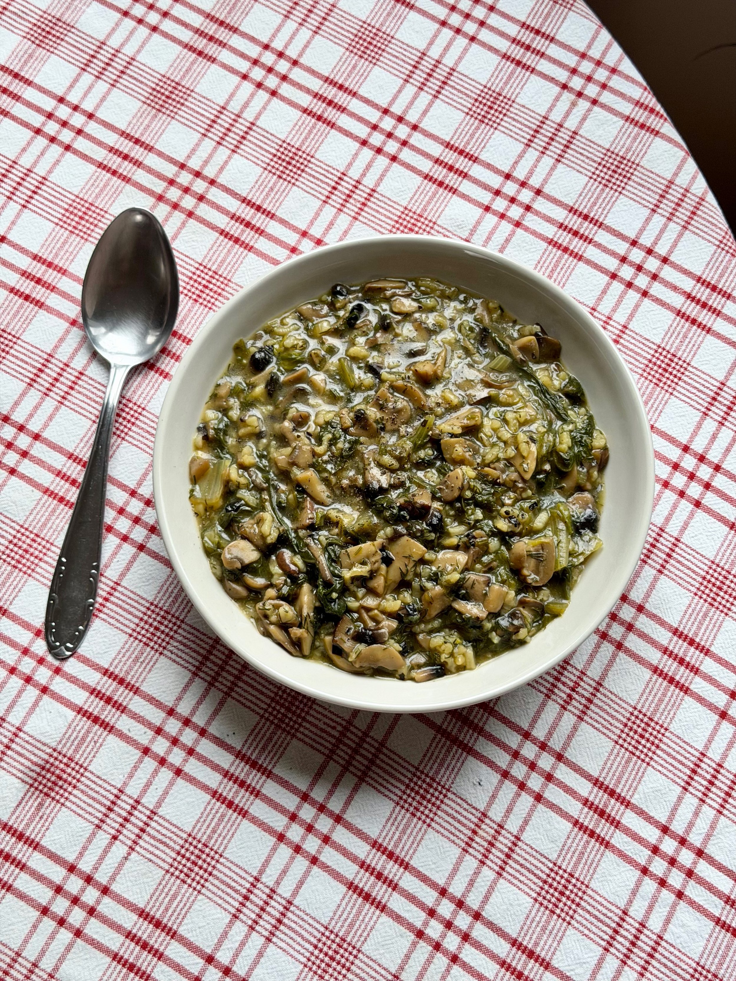 Μαγειρίτσα με μανιτάρια