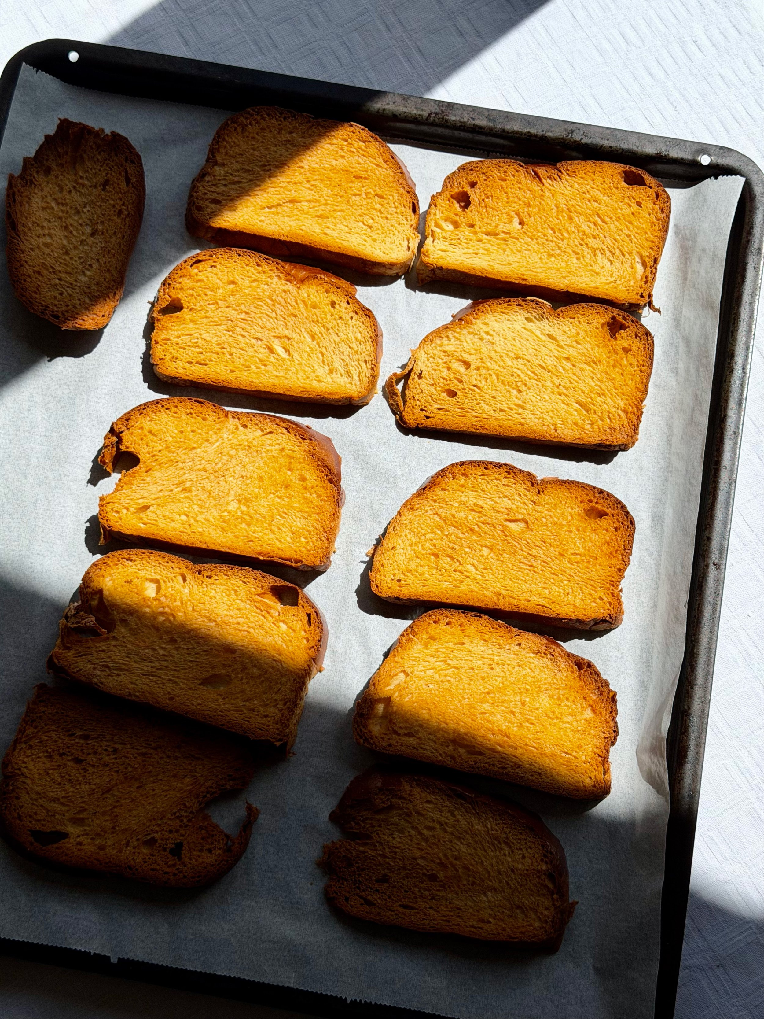 Φρυγανιές από τσουρέκι