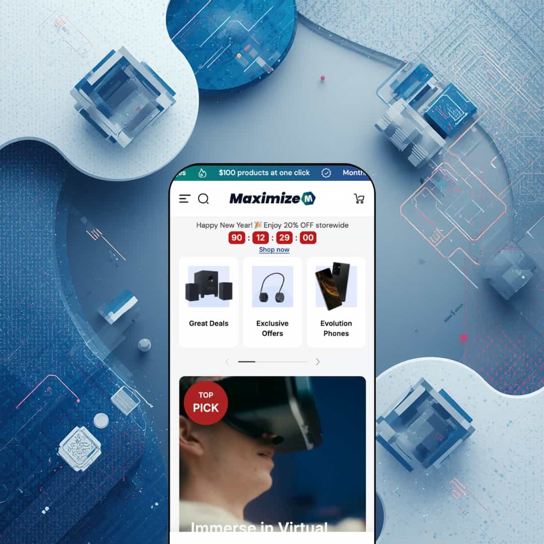 Maximize Main Preset from the Maximize Shopify Theme